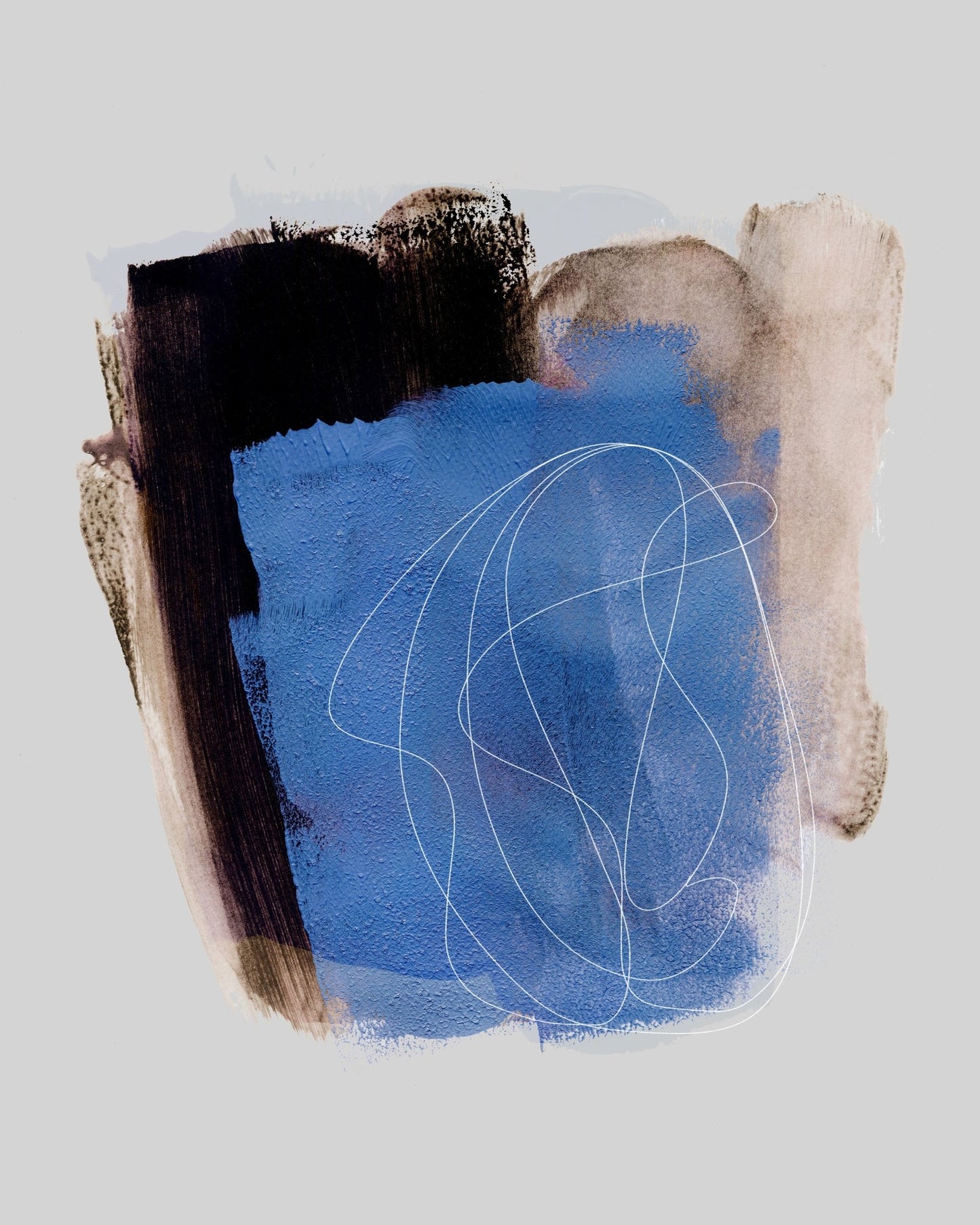Blue Textured Forms