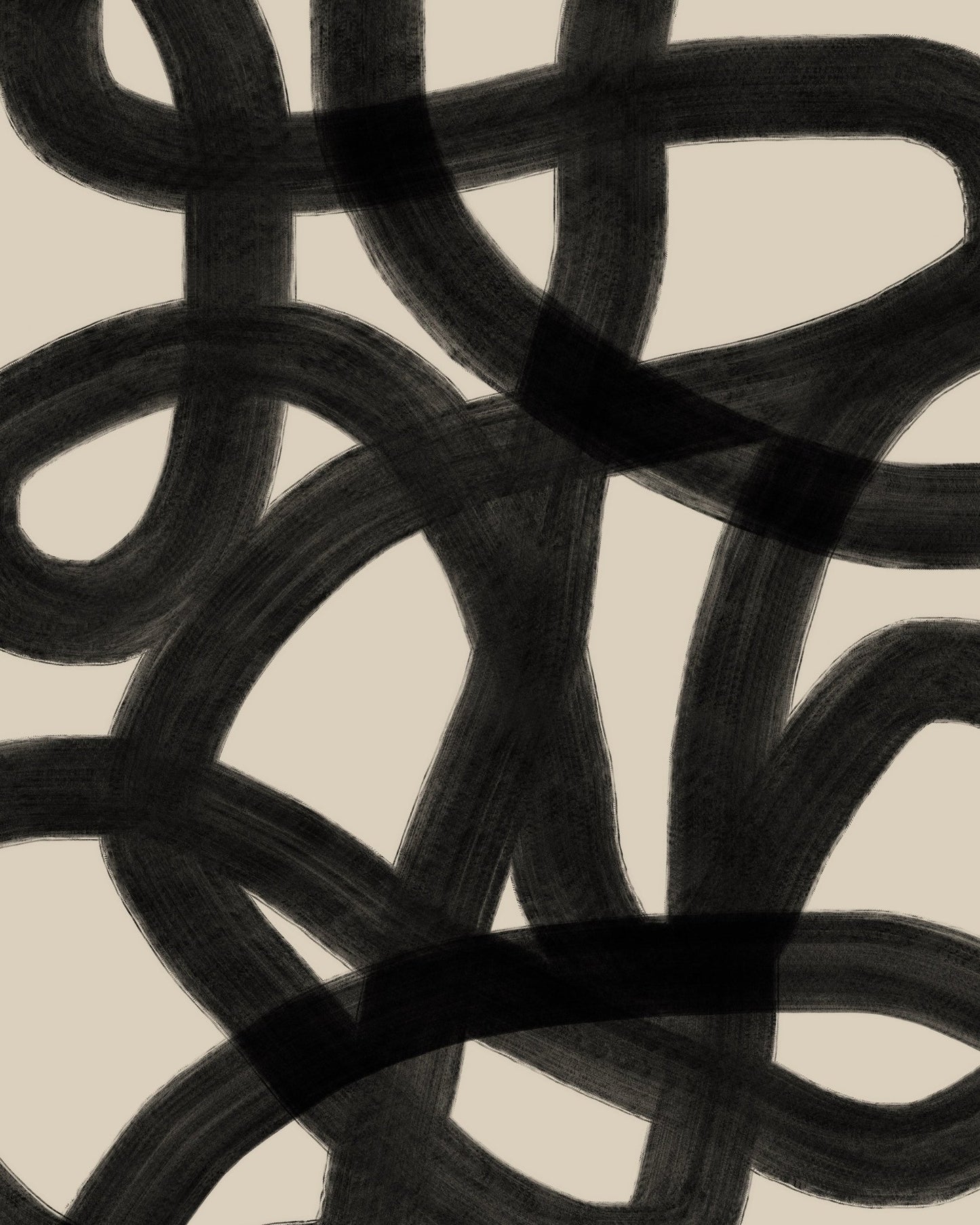 Tangled Black Lines