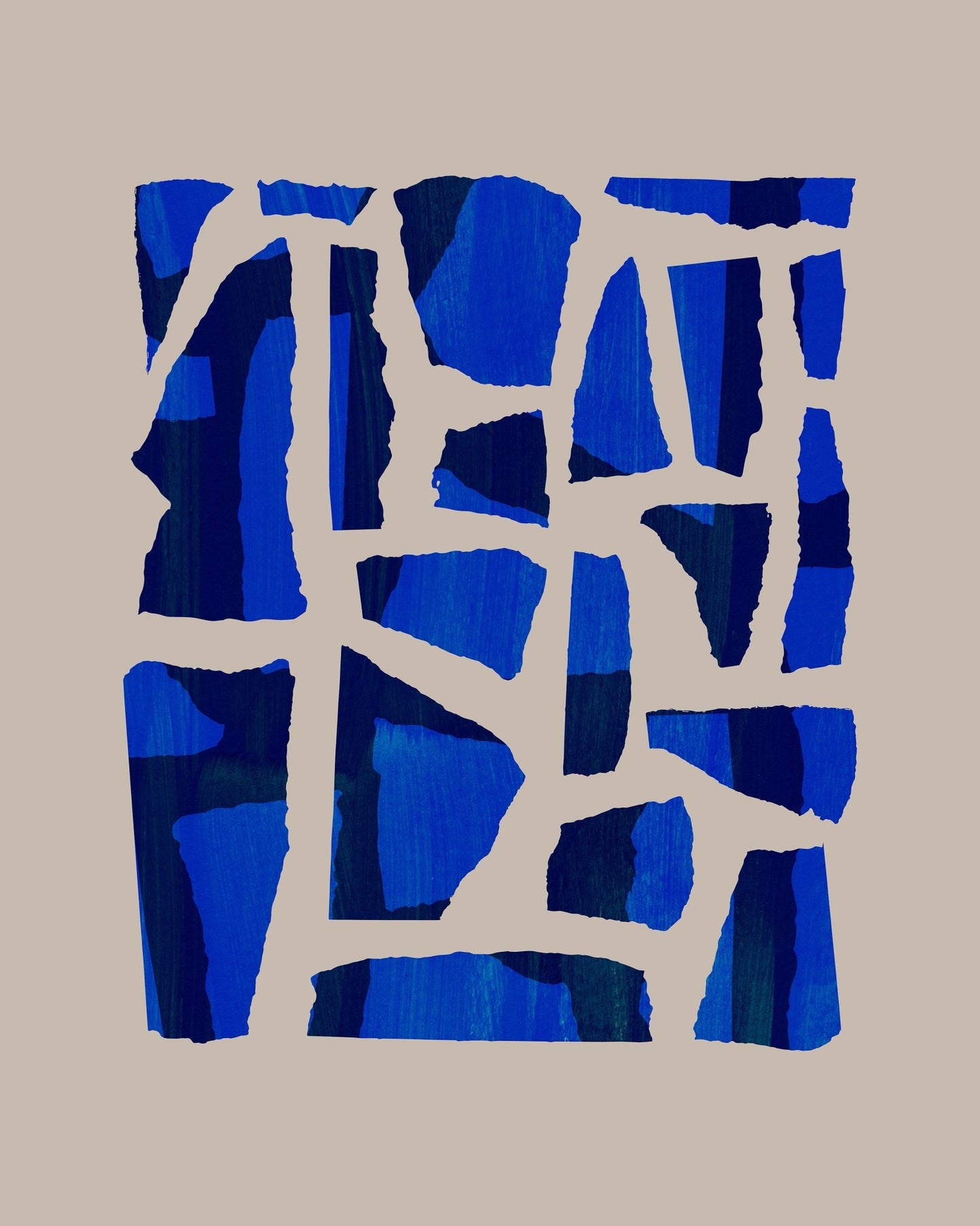 Blue Cutout Blocks