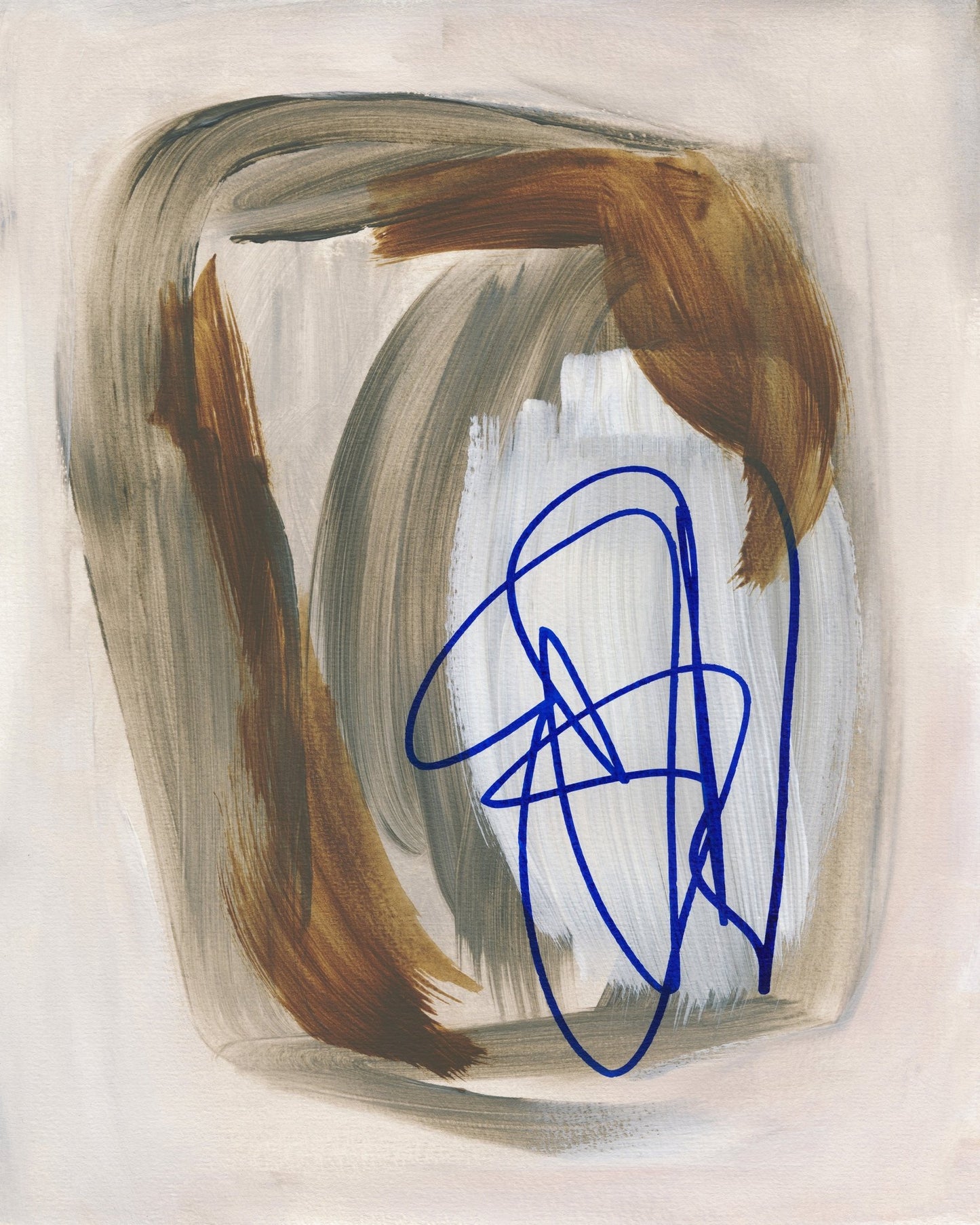 Blue Line Abstract