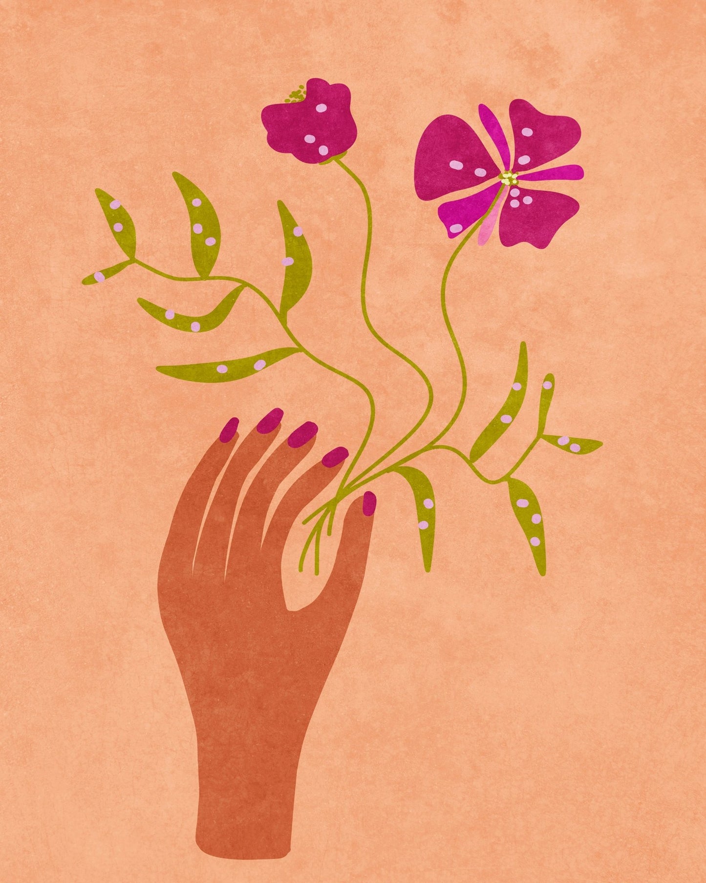 Hand Holding Flowers