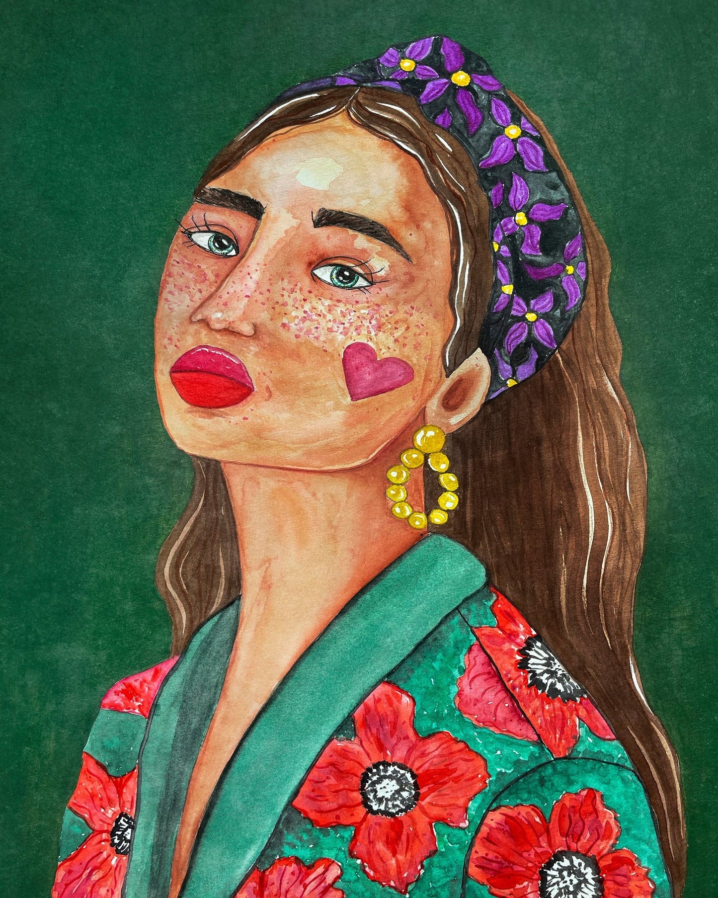Girl With Heart Face