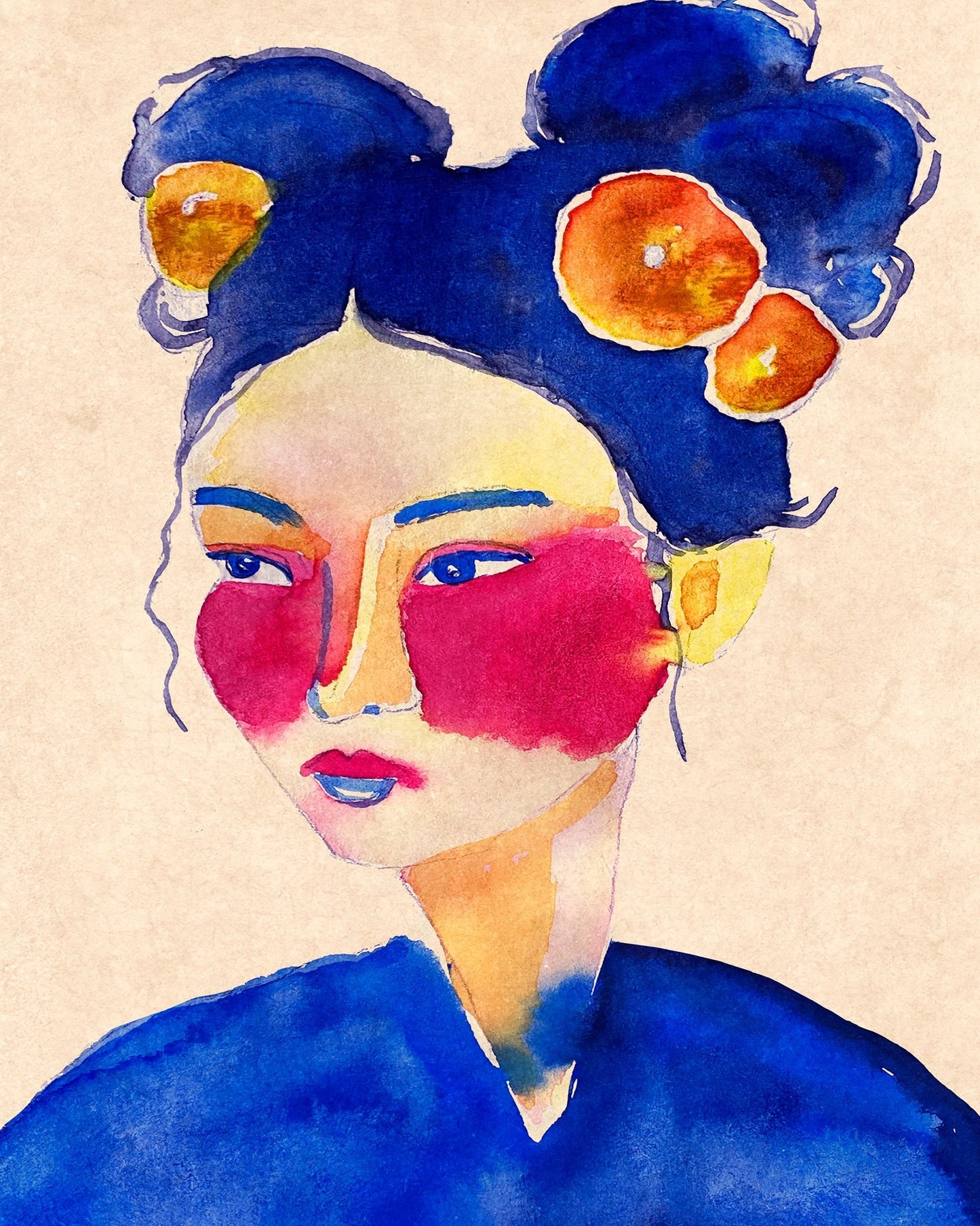 Colorful Portrait Woman