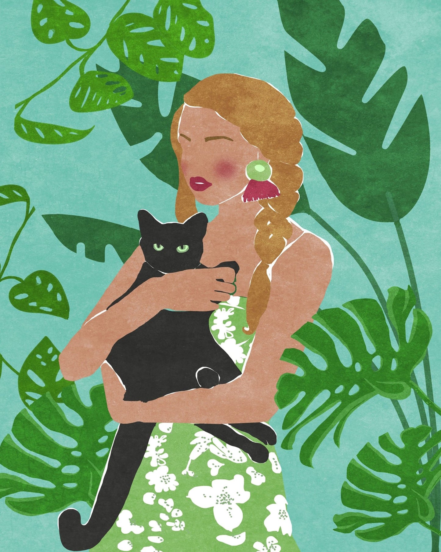 Woman With Cat No1
