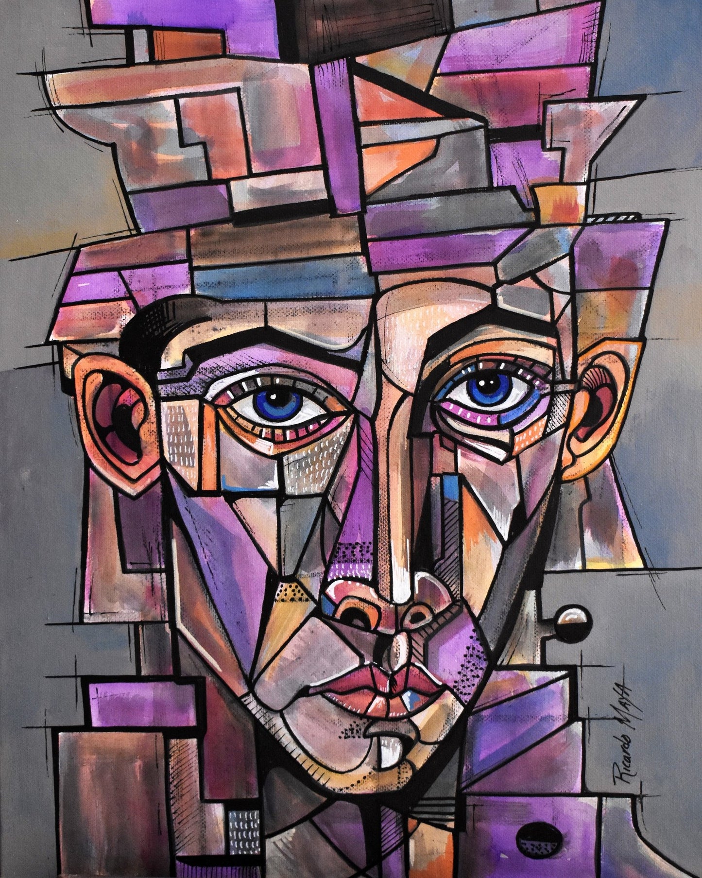 Geometric Face Portrait No1