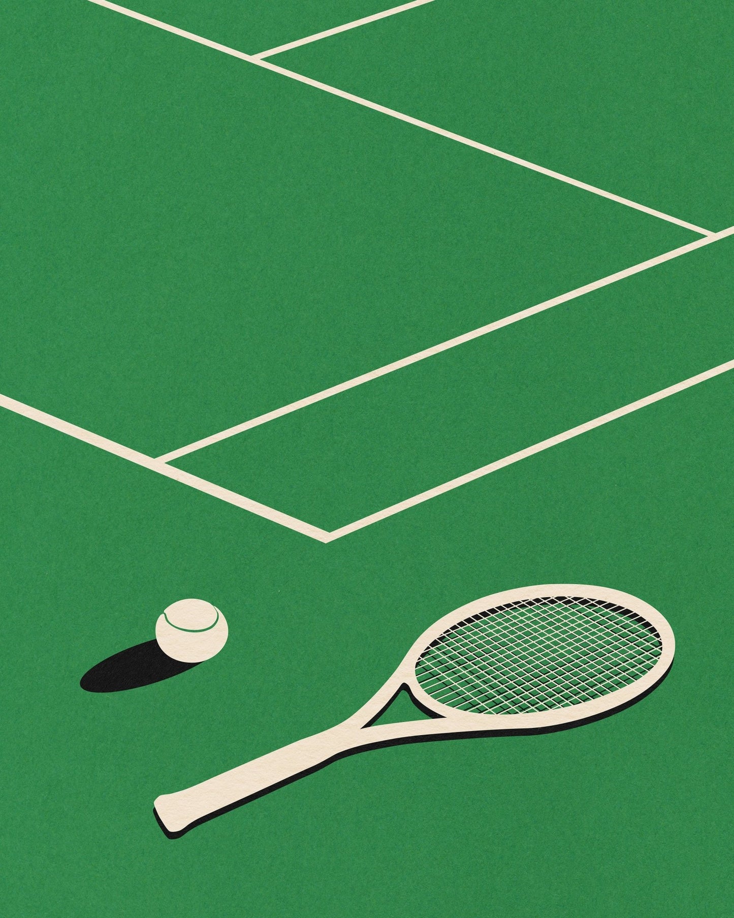 Tennis Court Scene