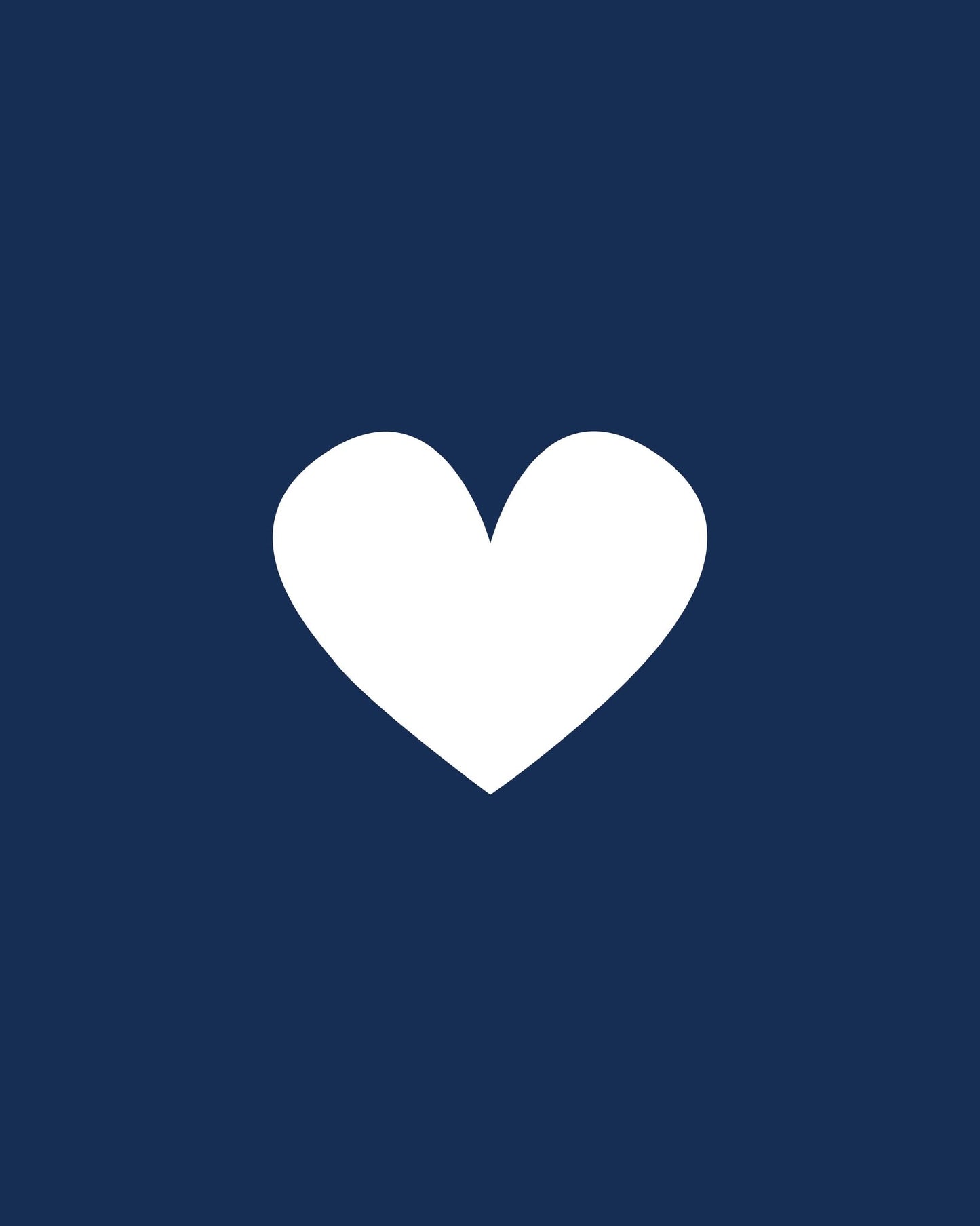 Navy Heart
