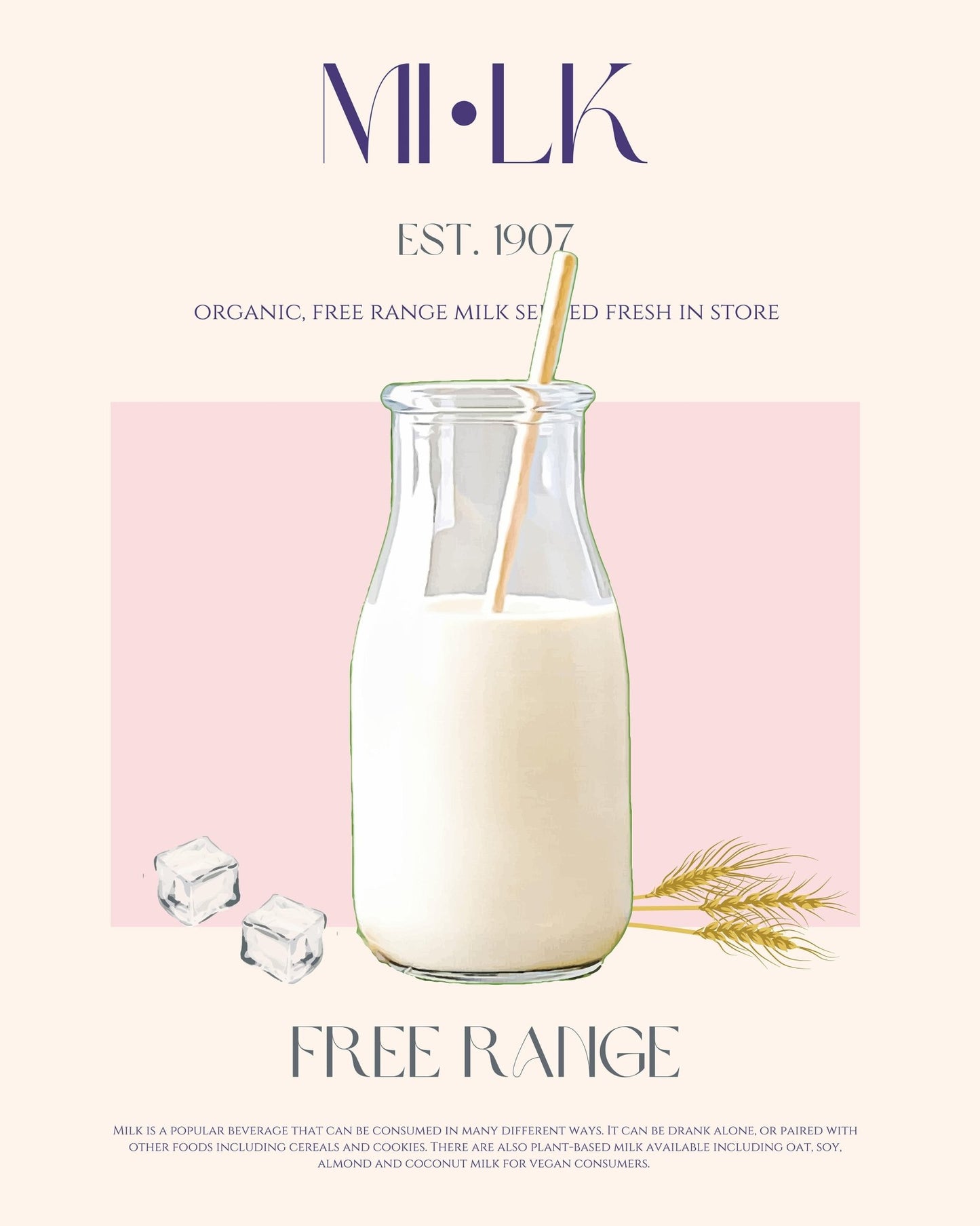 Fresh Milk Bottle