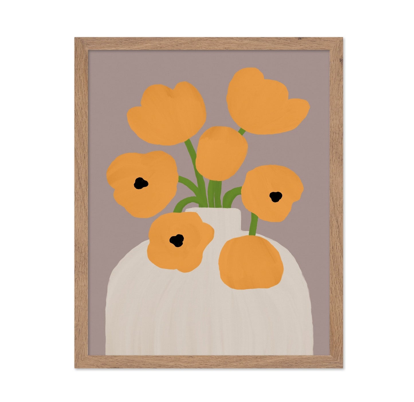 Yellow Floral Vase No1