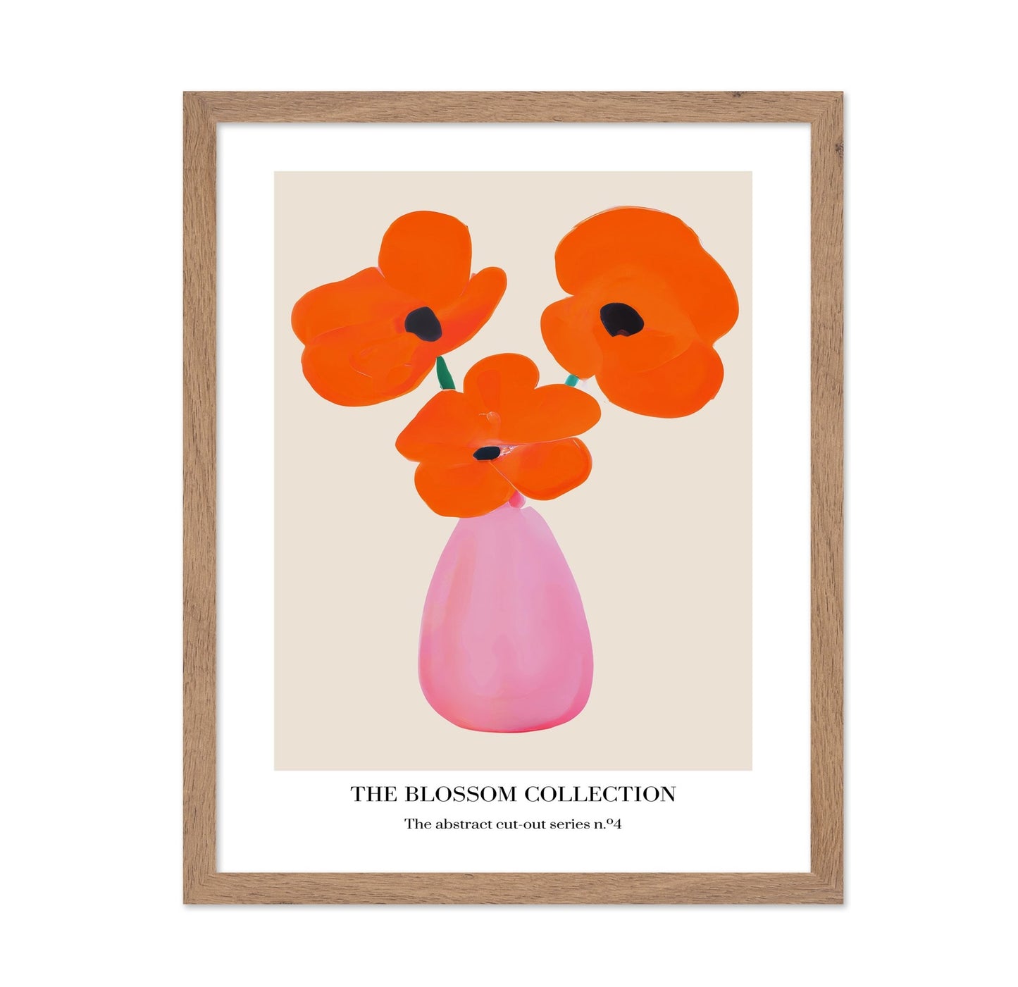 Orange Bloom Vase No1