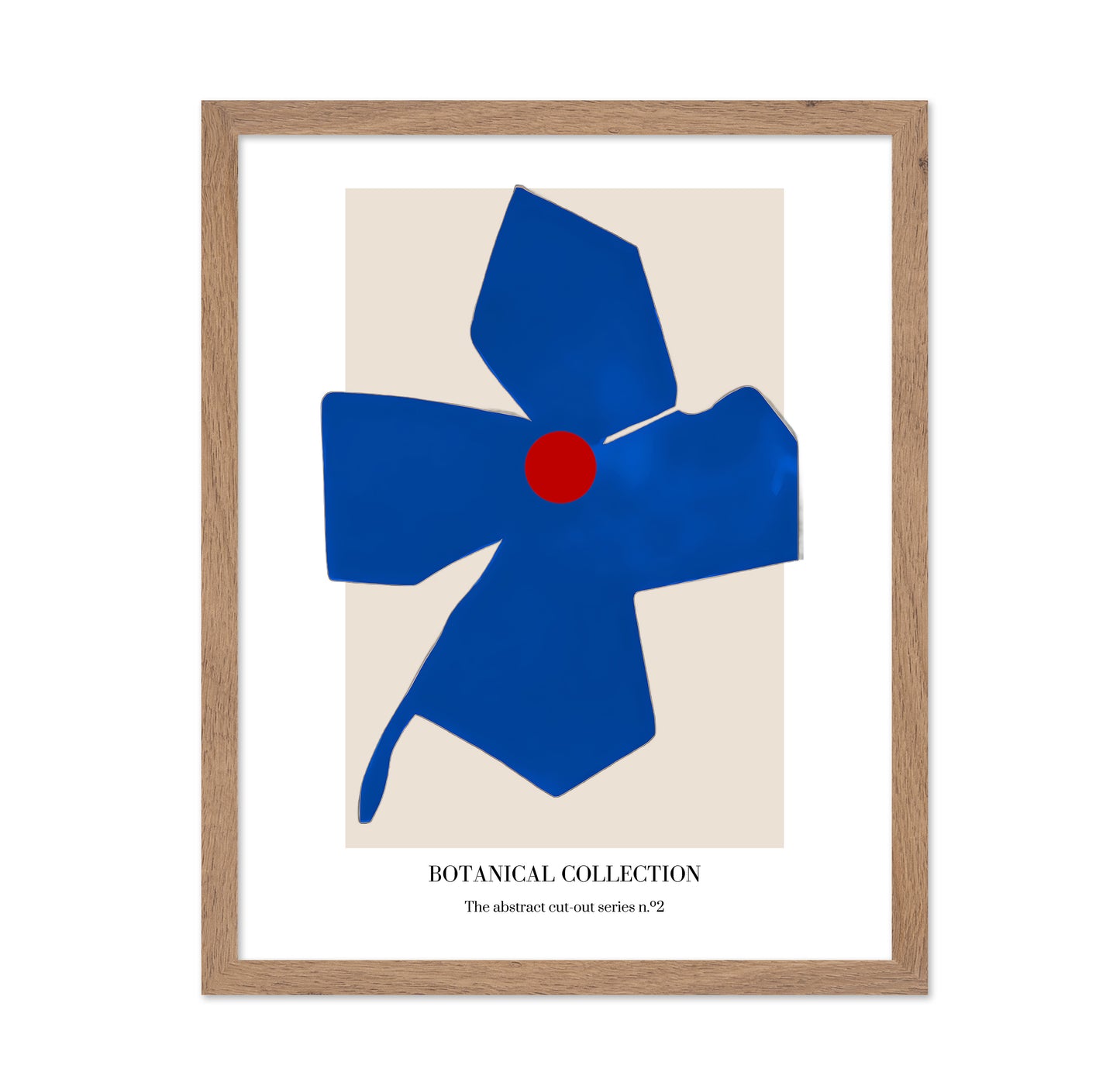 Blue Cutout Flower