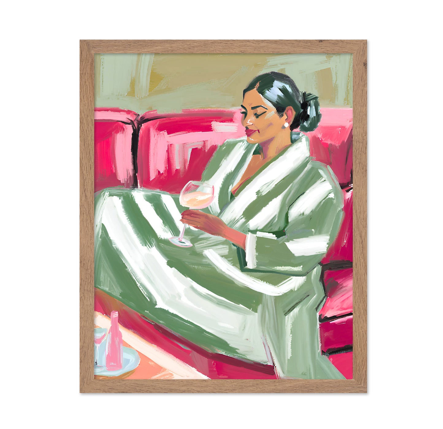 Elegant Woman With Wine