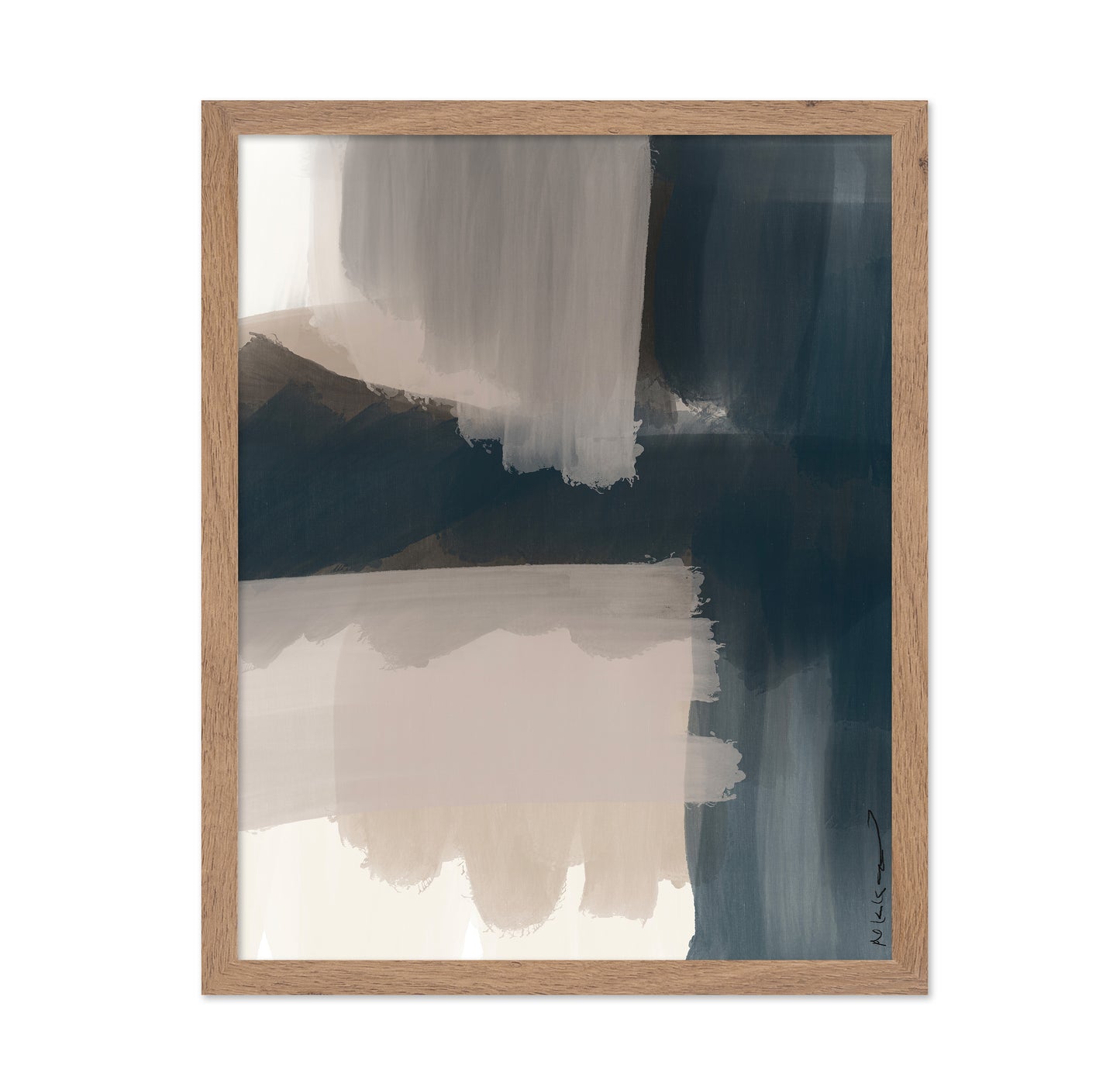 Deep Blue Abstract Layers