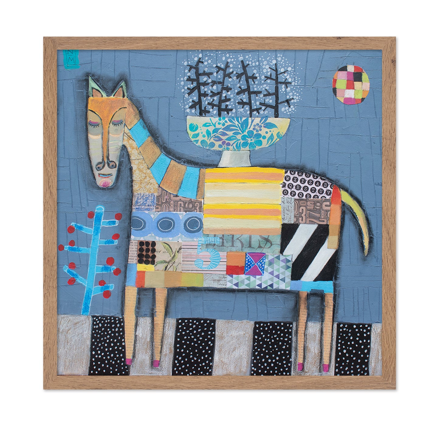 Abstract Horse Feast Scene