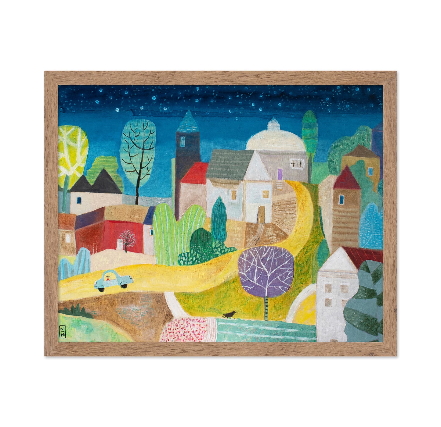 Village Under Stars