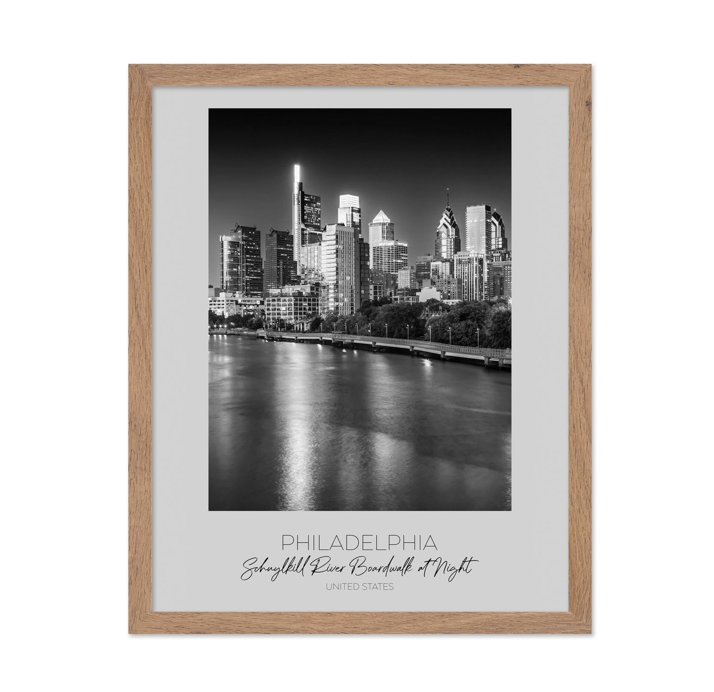 Philadelphia Night Skyline