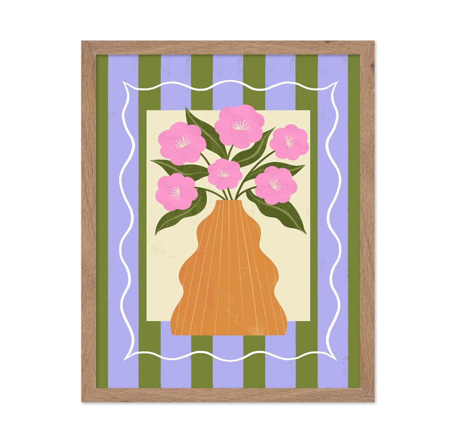 Pink Floral Vase No2