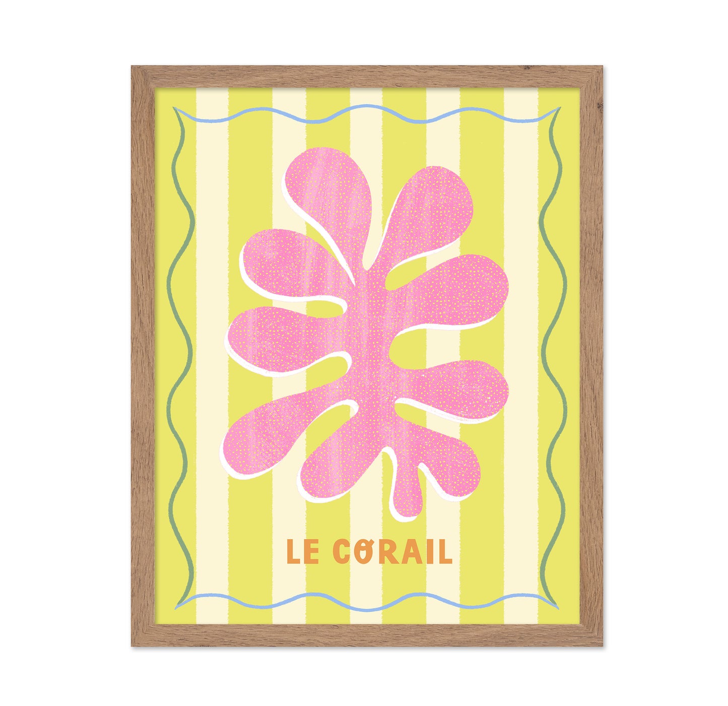 Pink Coral Lemon Art