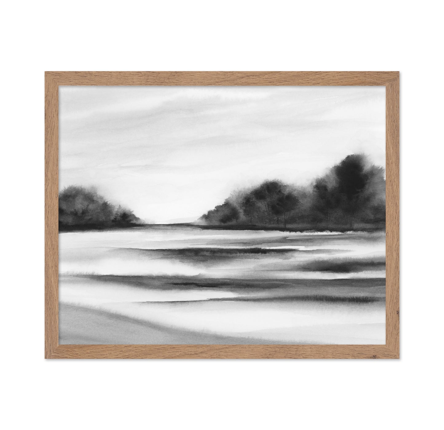 Misty River Landscape
