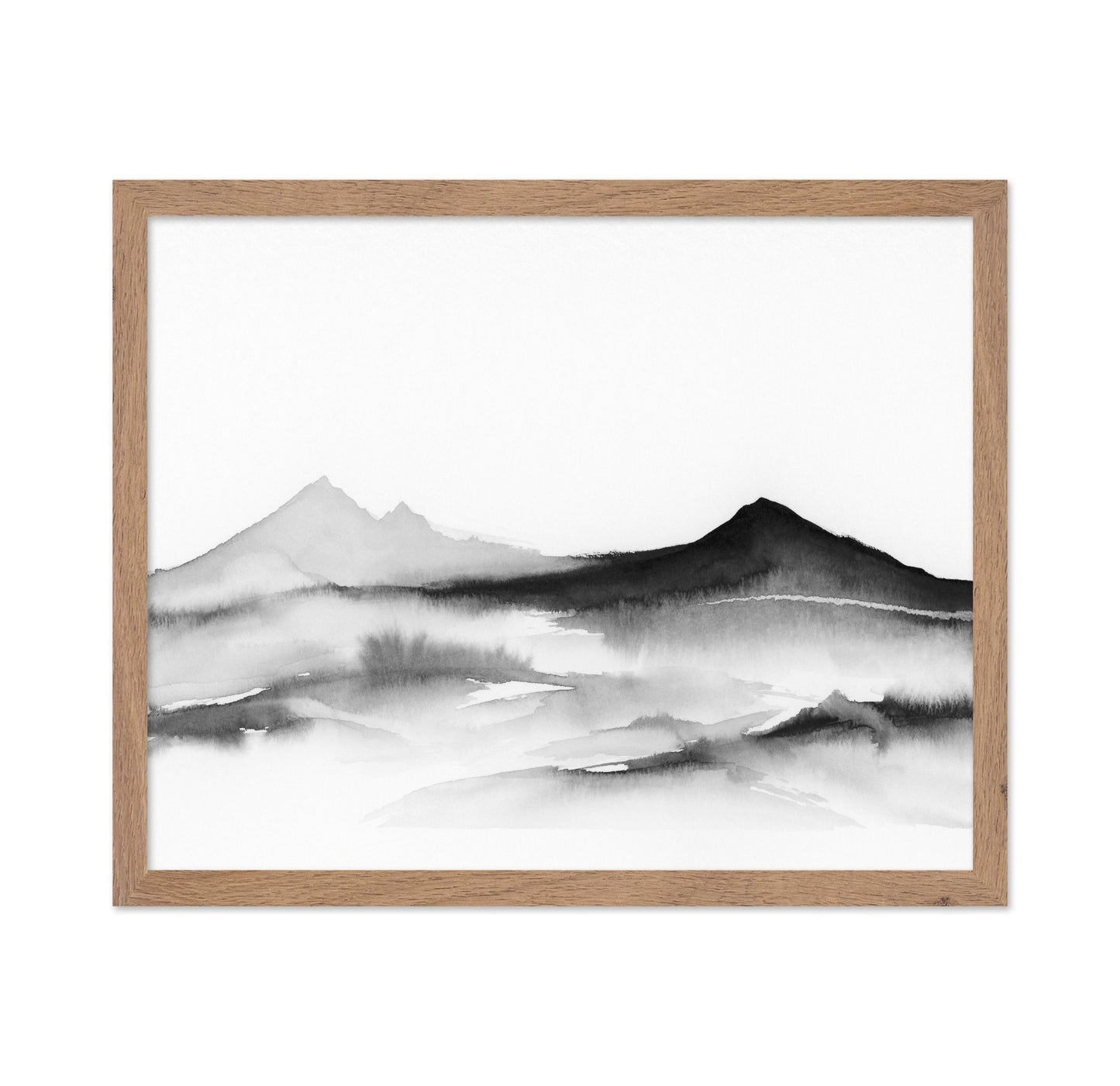 Misty Mountain Silhouette No1