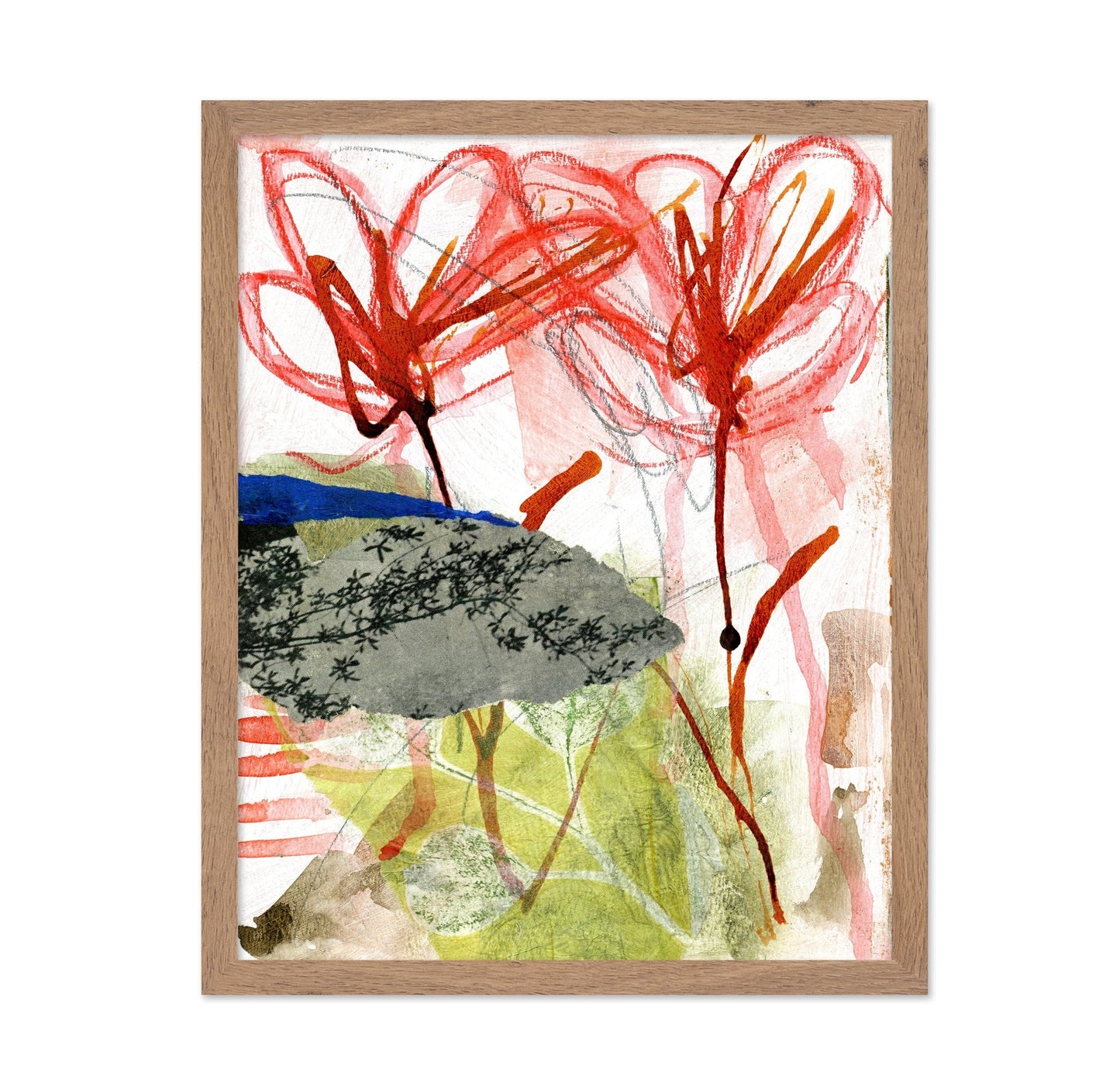 Expressive Floral Collage