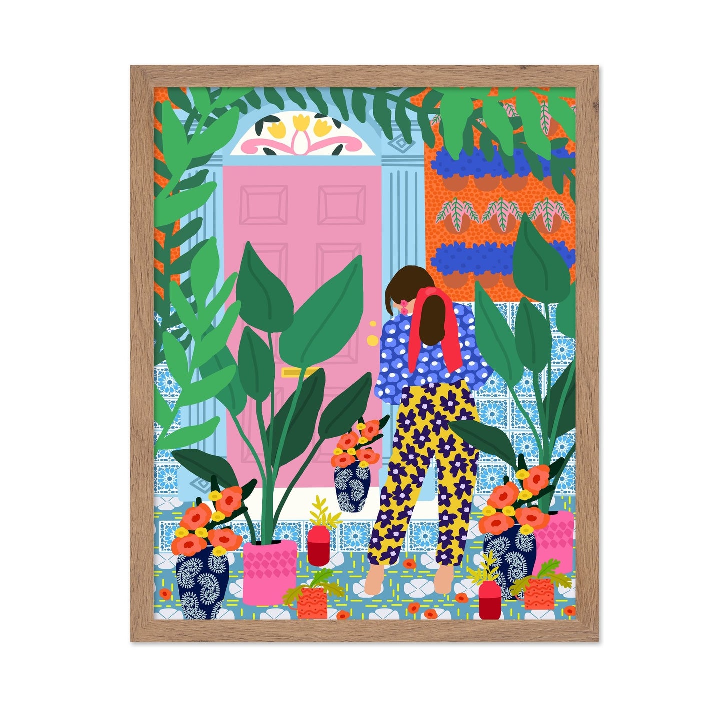 Floral Doorway Girl