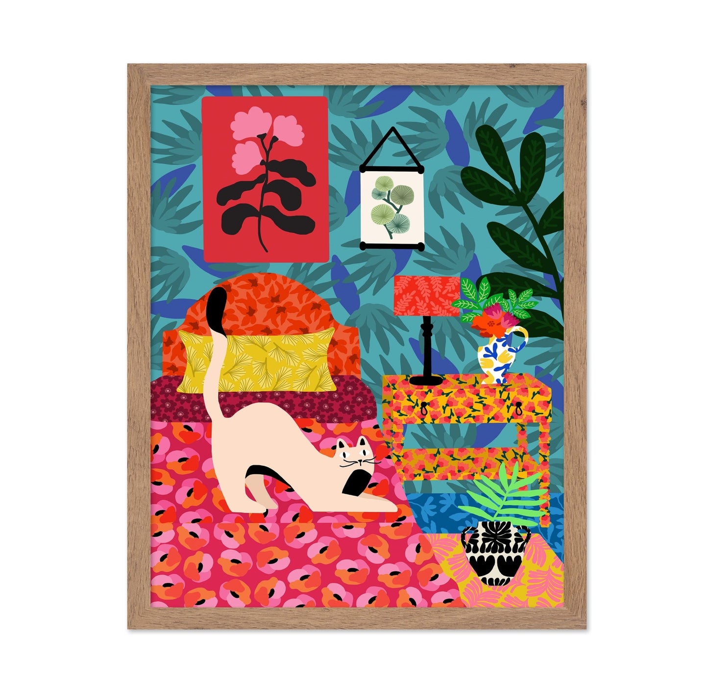 Floral Cat Stretch