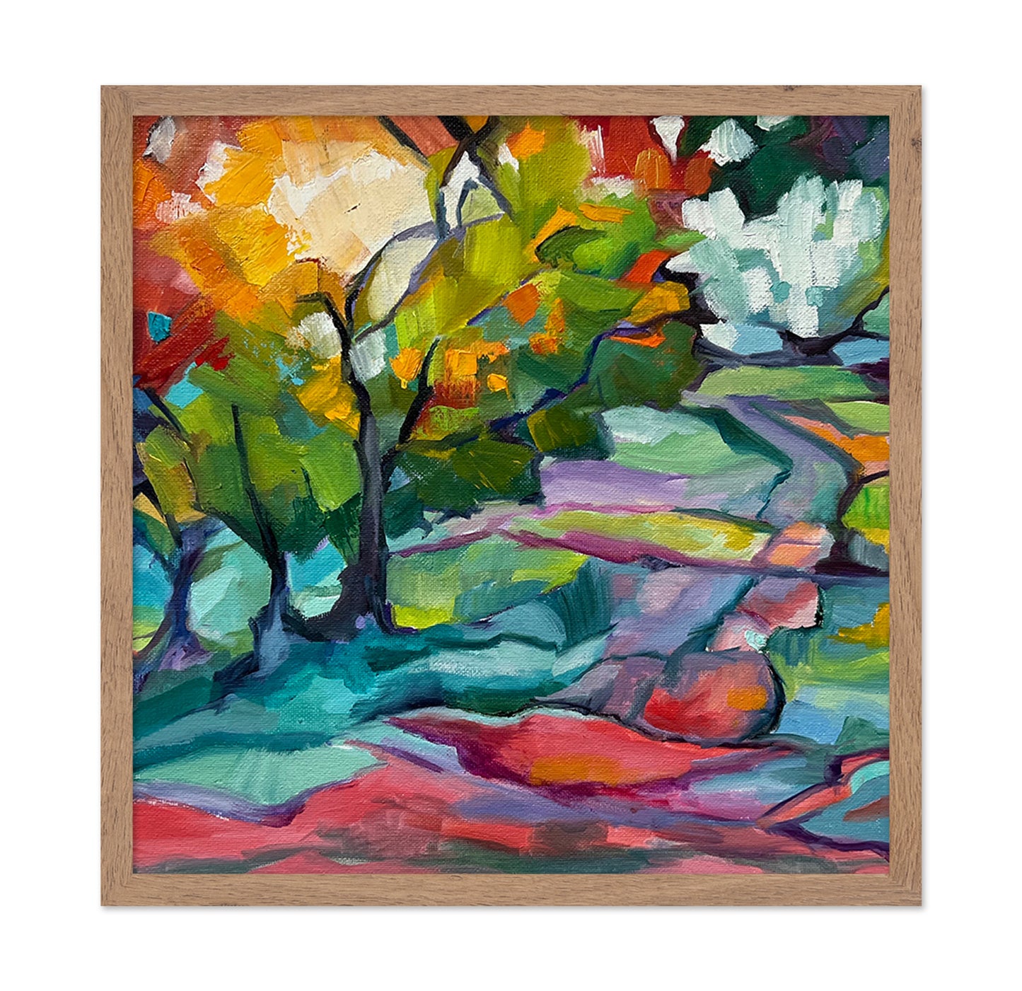 Colorful Forest Path