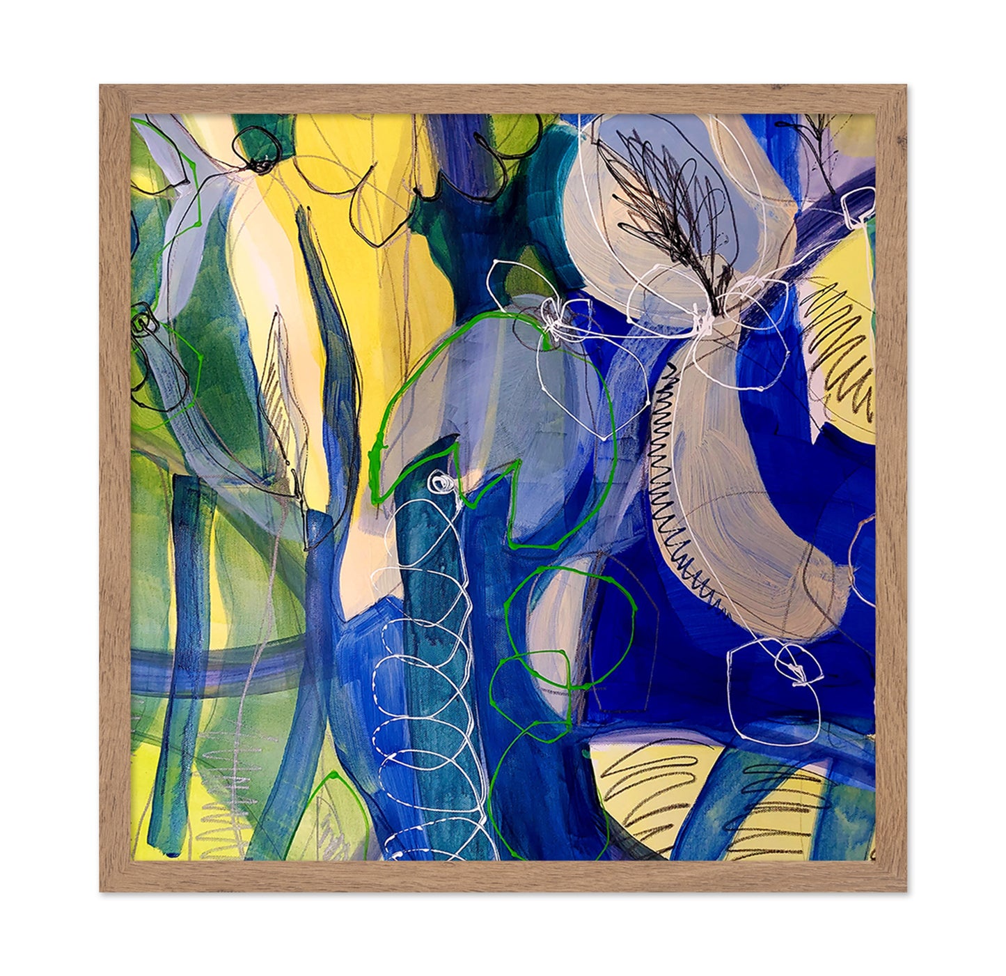 Blue Botanical Abstract