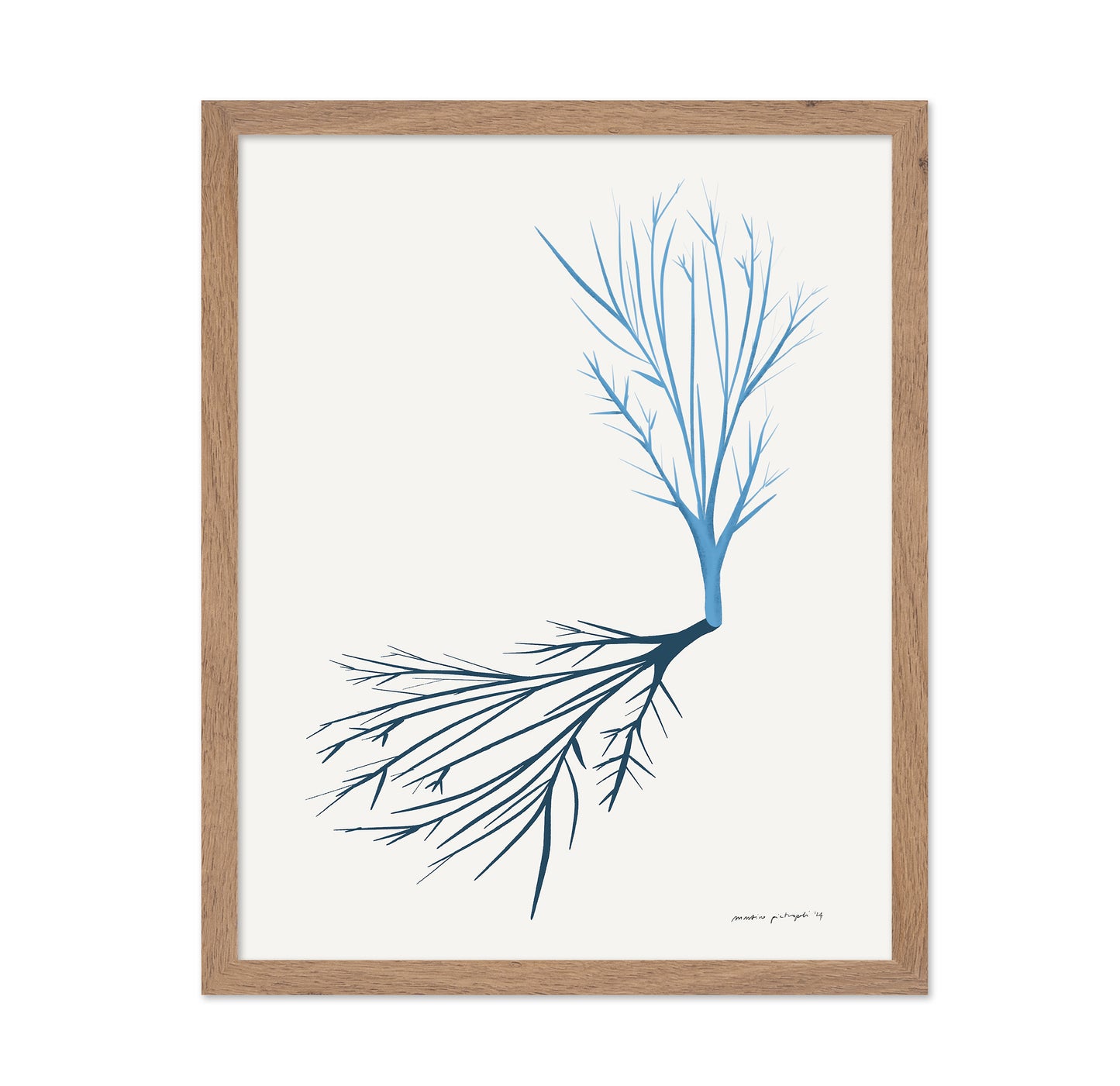 Minimal Blue Branch