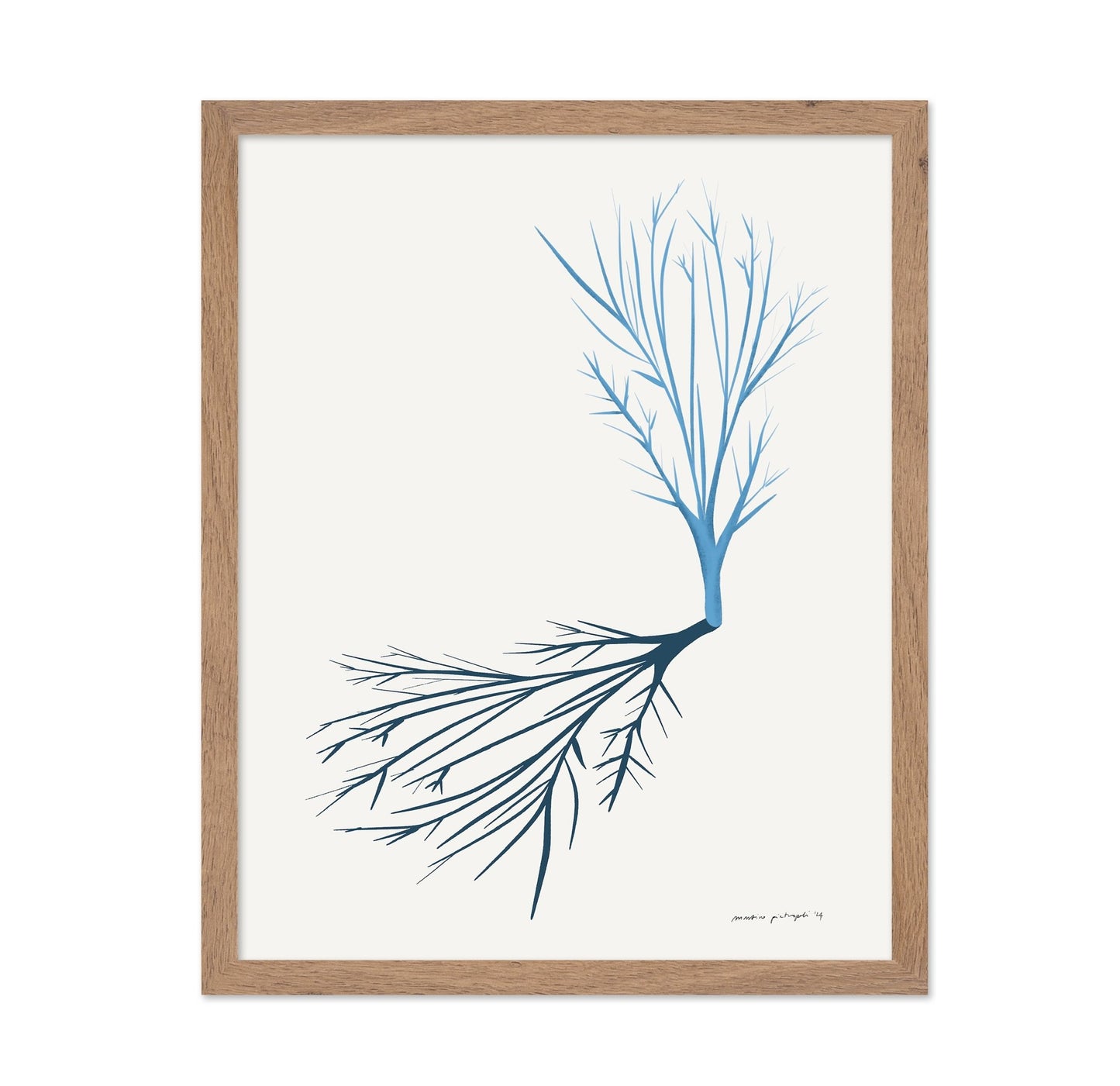 Minimal Blue Branch