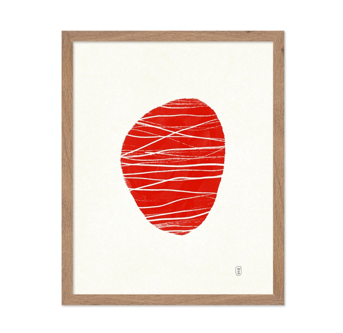 Red Circle Line Abstract