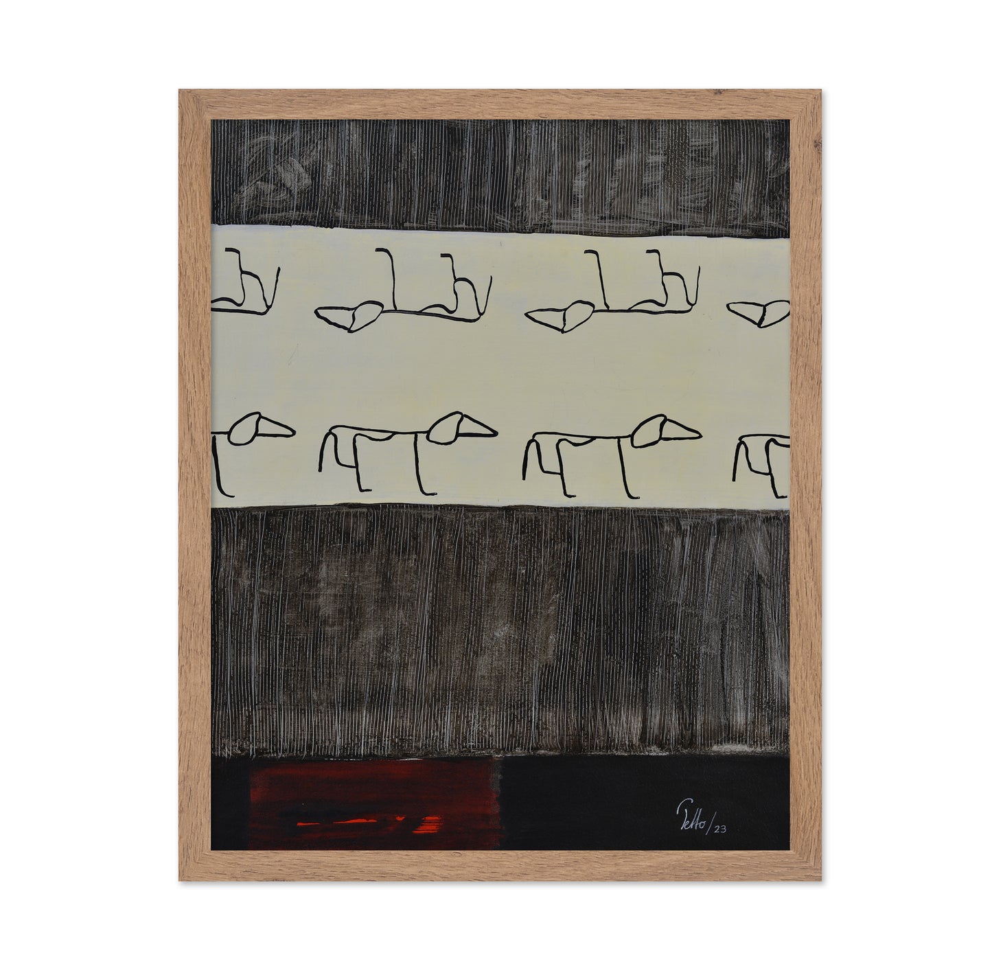 Dog Pattern Rows