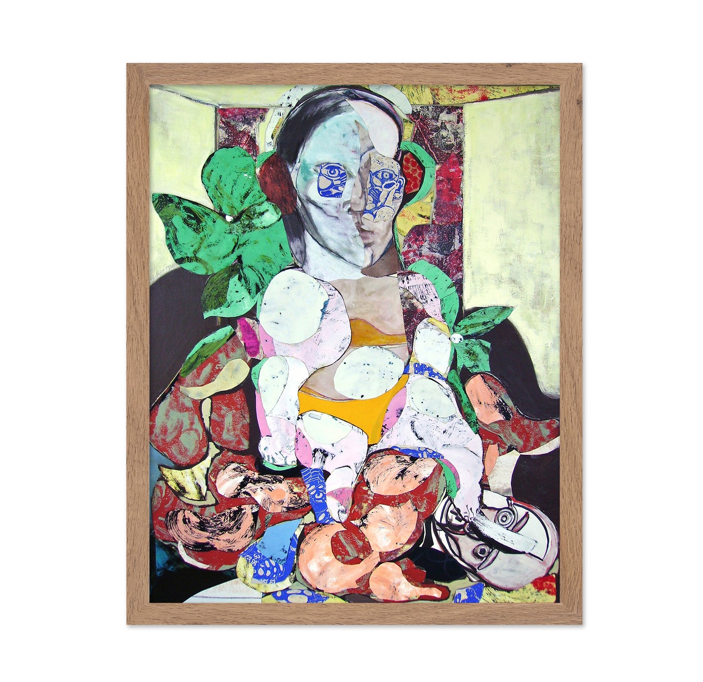 Woman And Puppet Collage