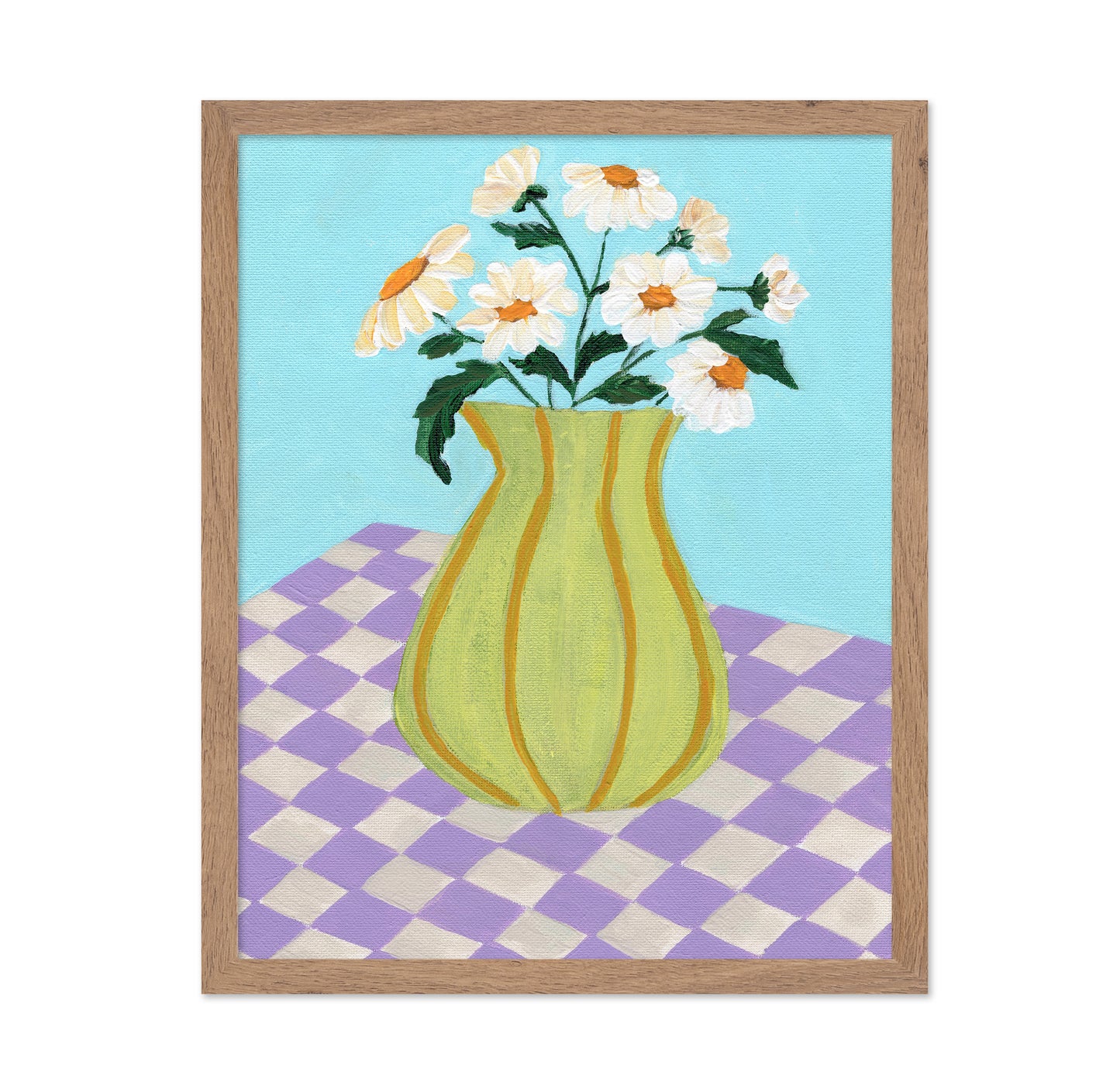 Daisy Vase Checkers