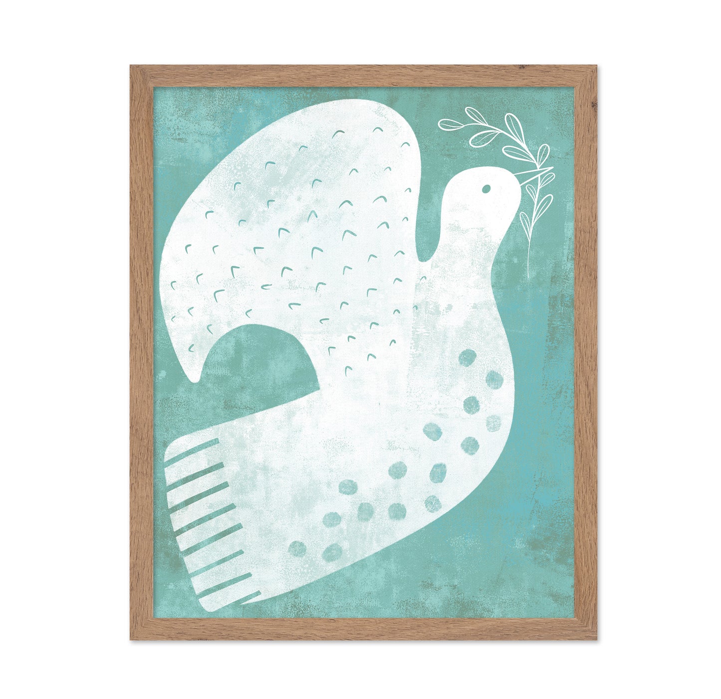 Peaceful White Dove