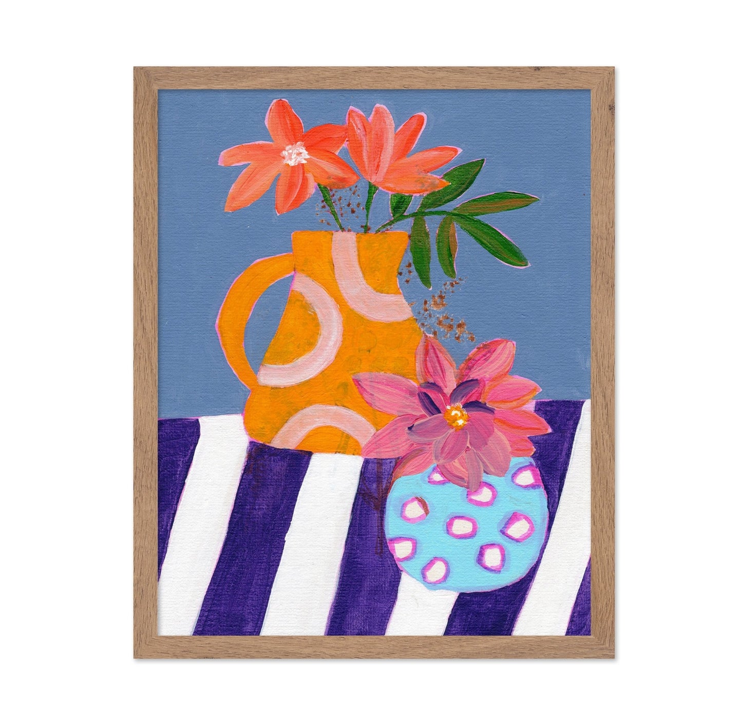 Colorful Floral Vase