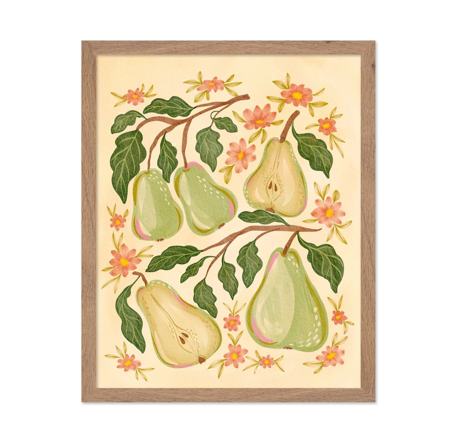 Watercolor Pear Botanical
