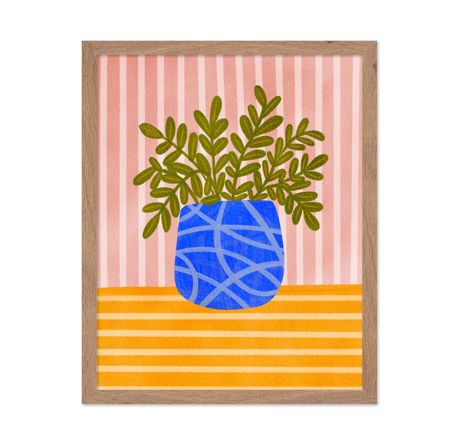 Blue Vase Plant