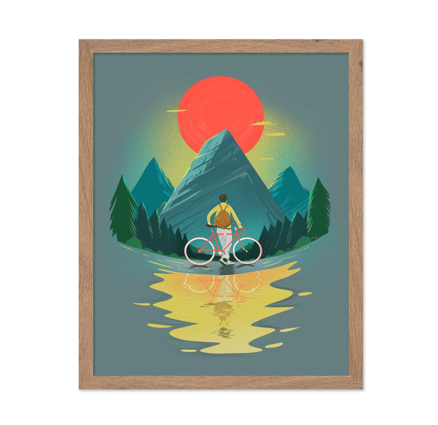 Sunset Mountain Cyclist