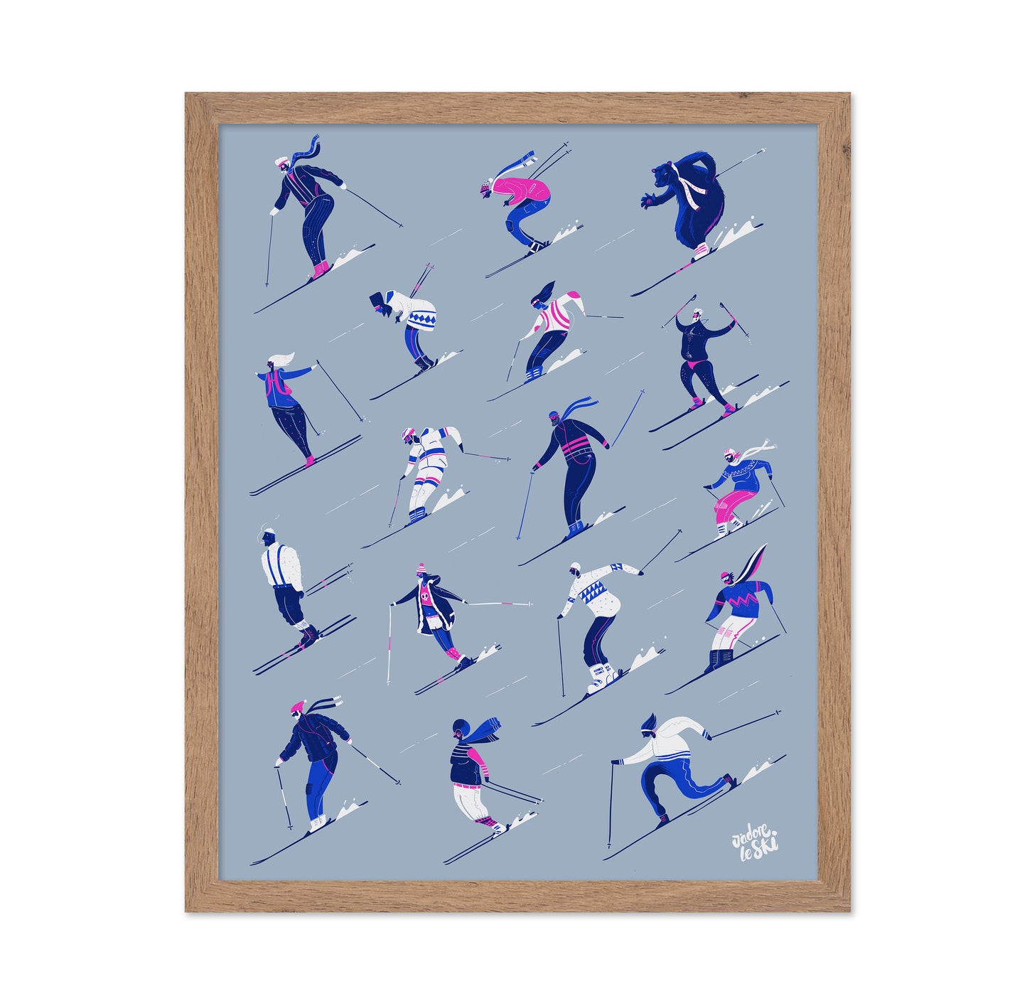 Ski Pattern Grey