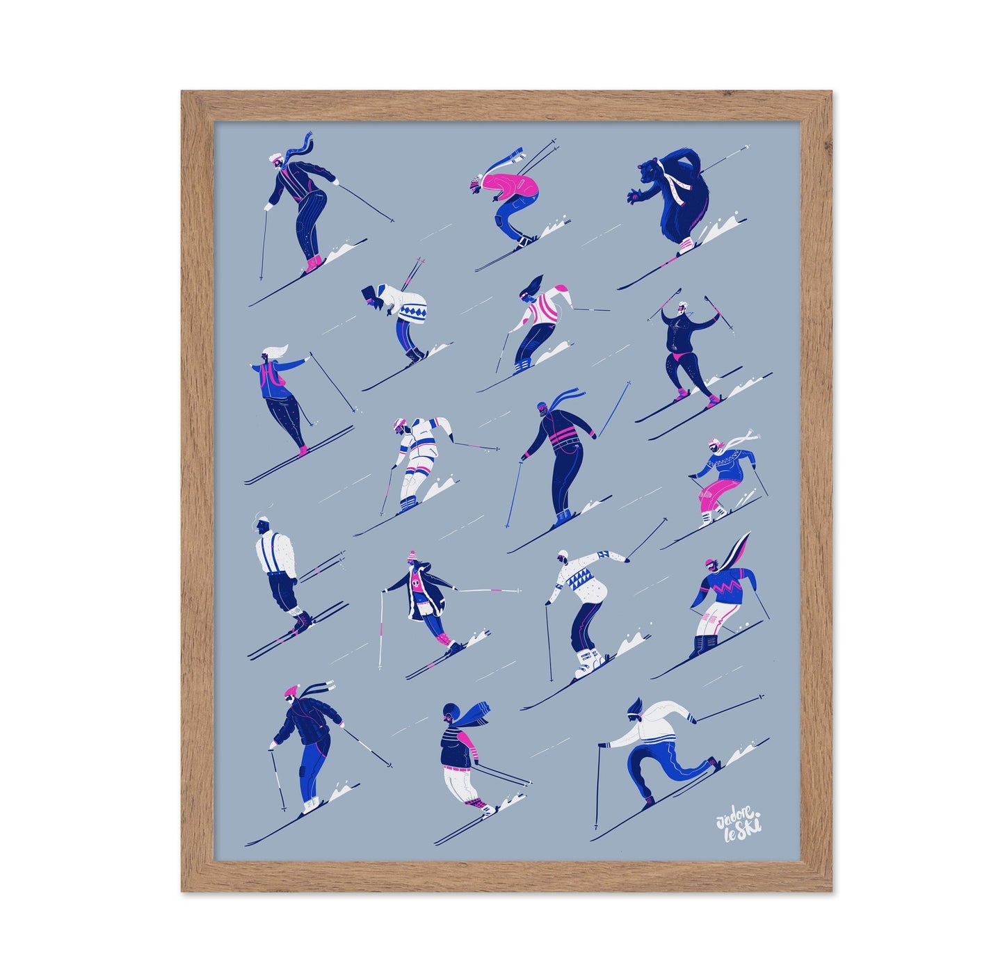 Ski Pattern Grey