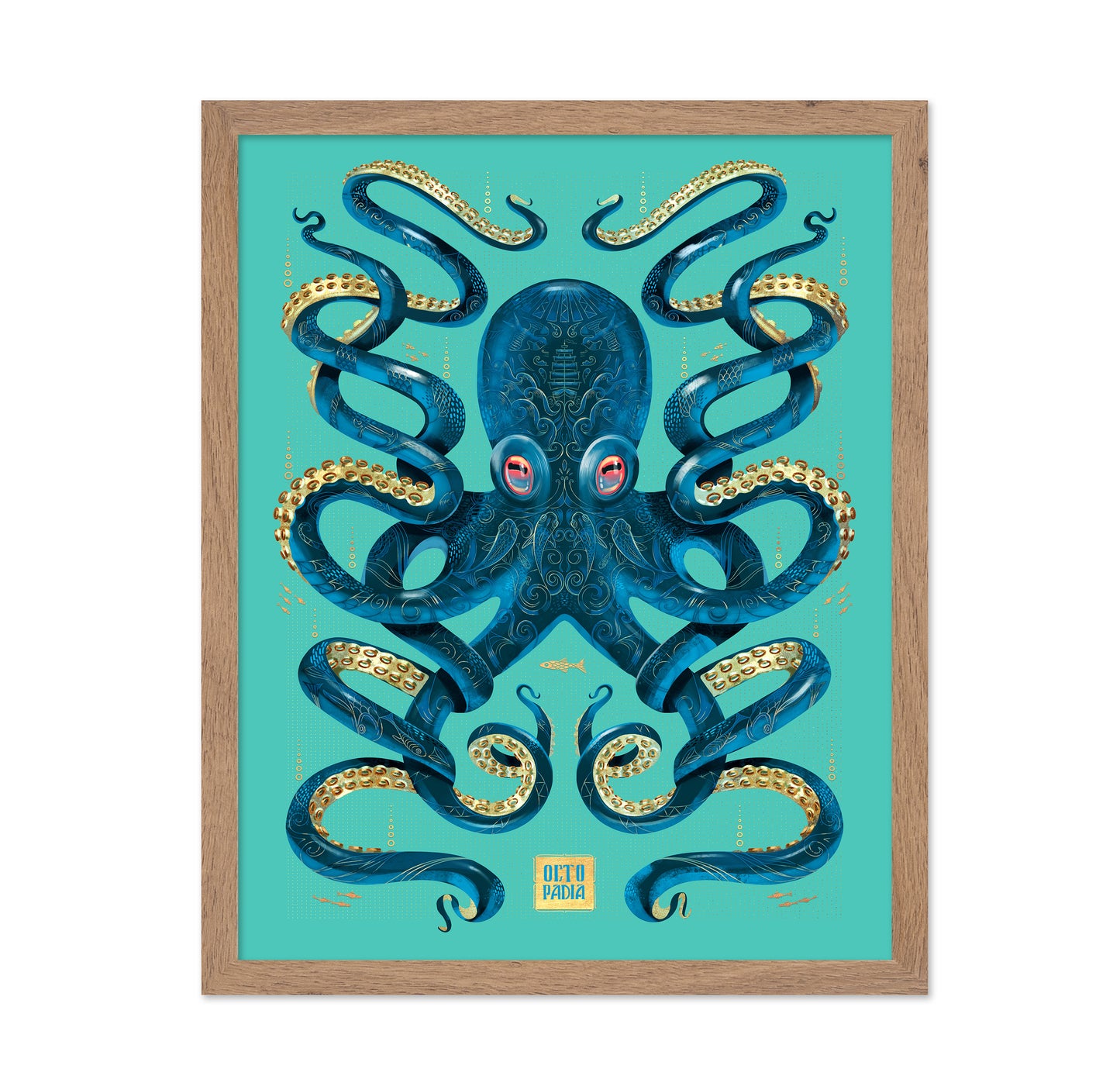 Blue Gold Octopus