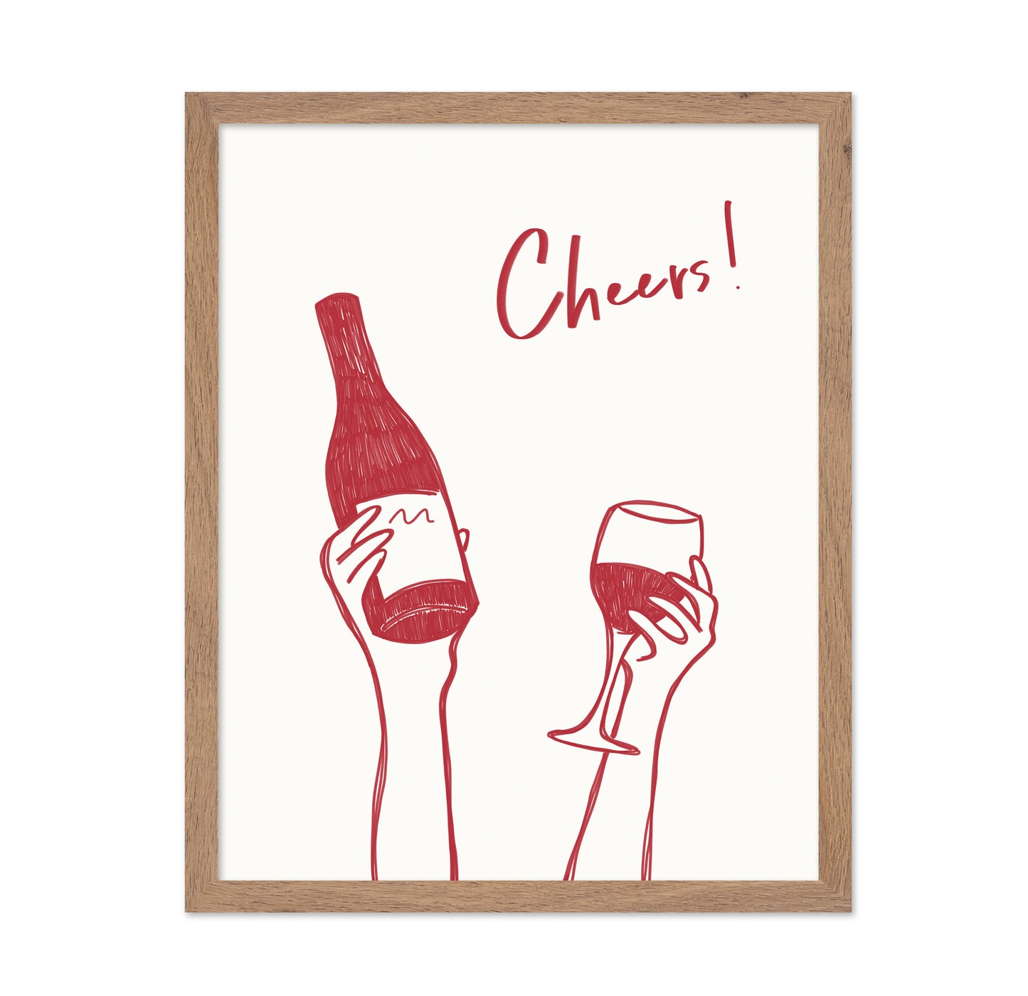 Cheers Wine Sketch