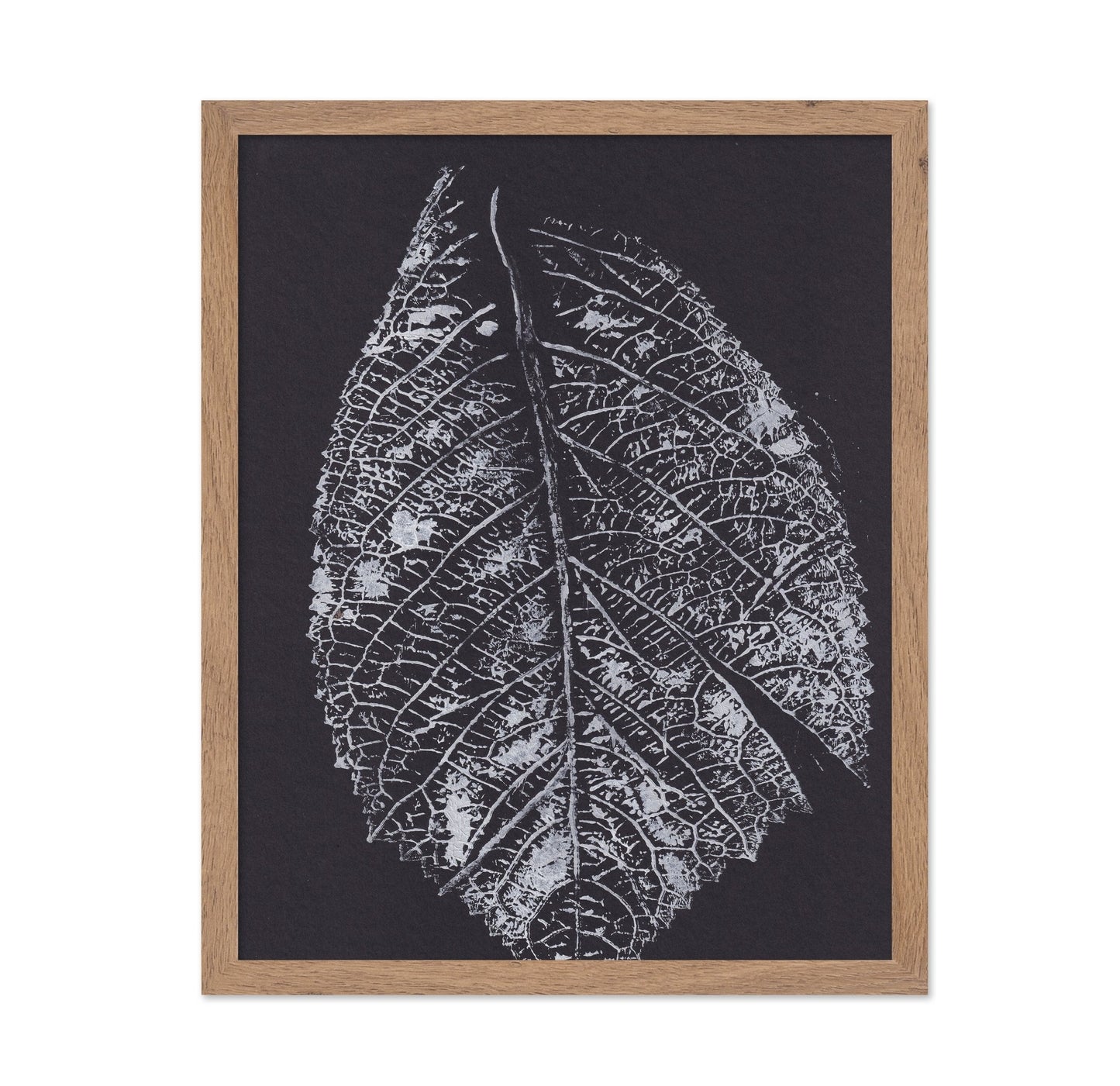 Monochrome Leaf Print No1