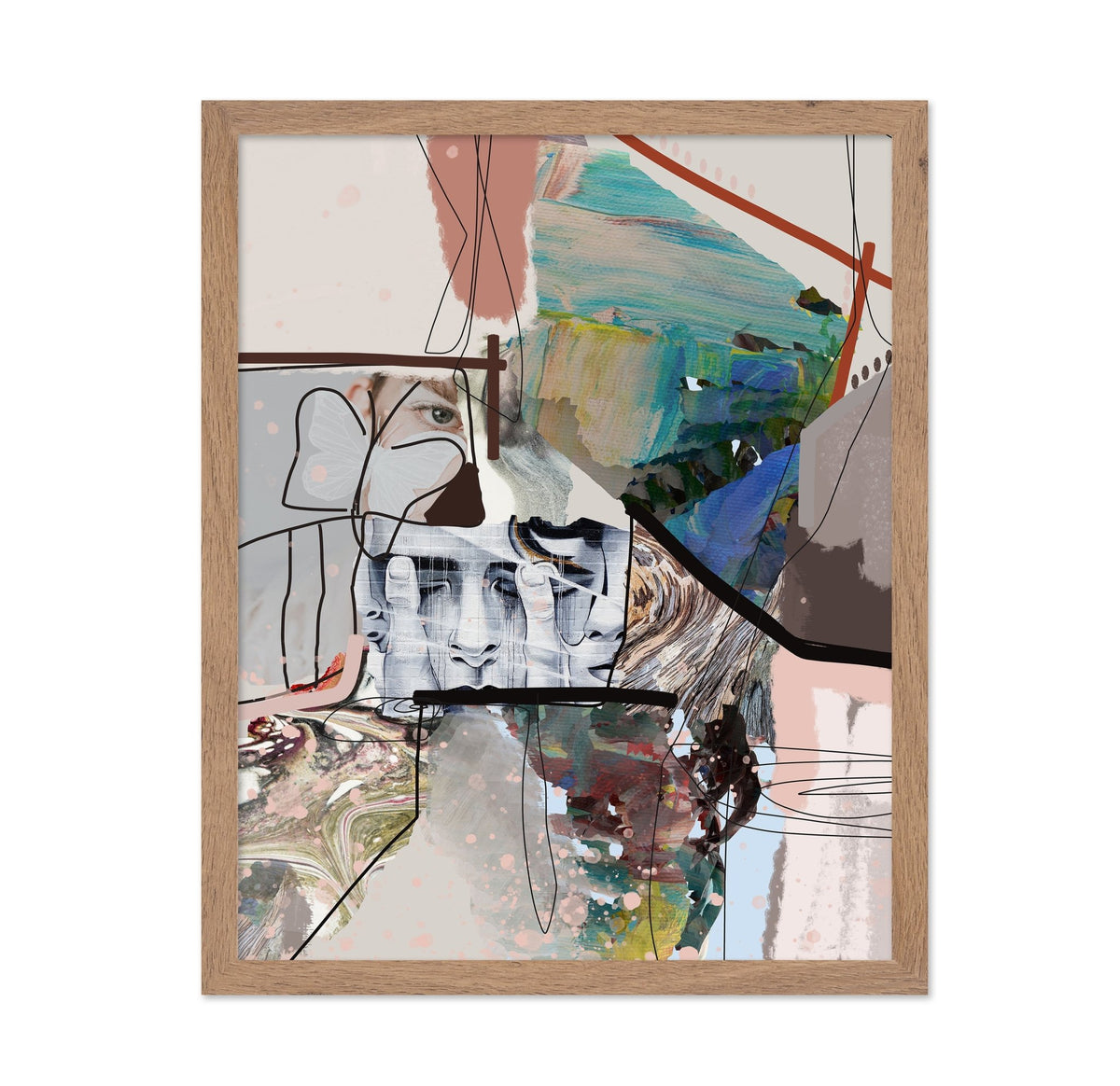 Abstract Portrait Layers