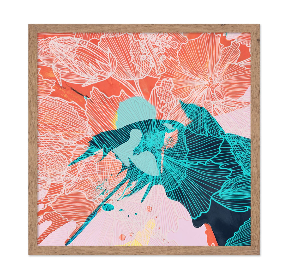 Coral Floral Pattern No1