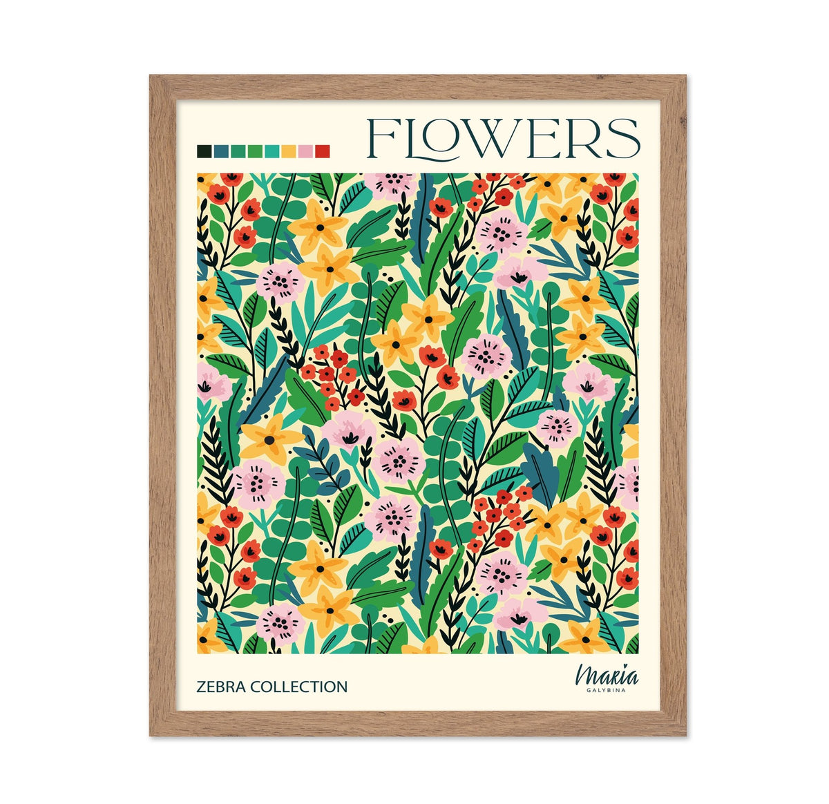 Floral Pattern Garden No1