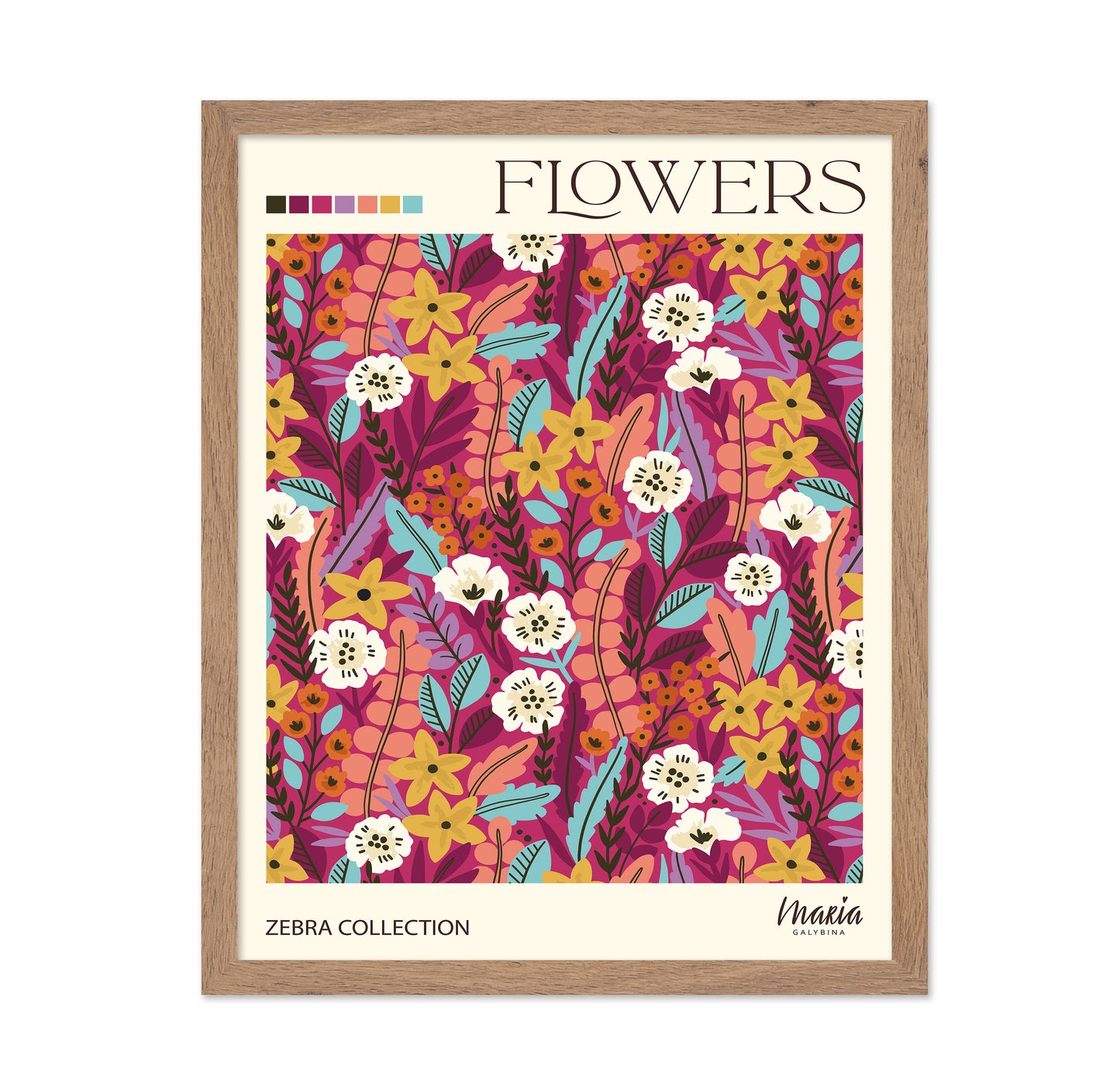 Vibrant Floral Pattern No2