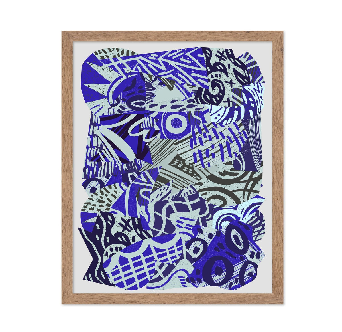 Blue Pattern Chaos